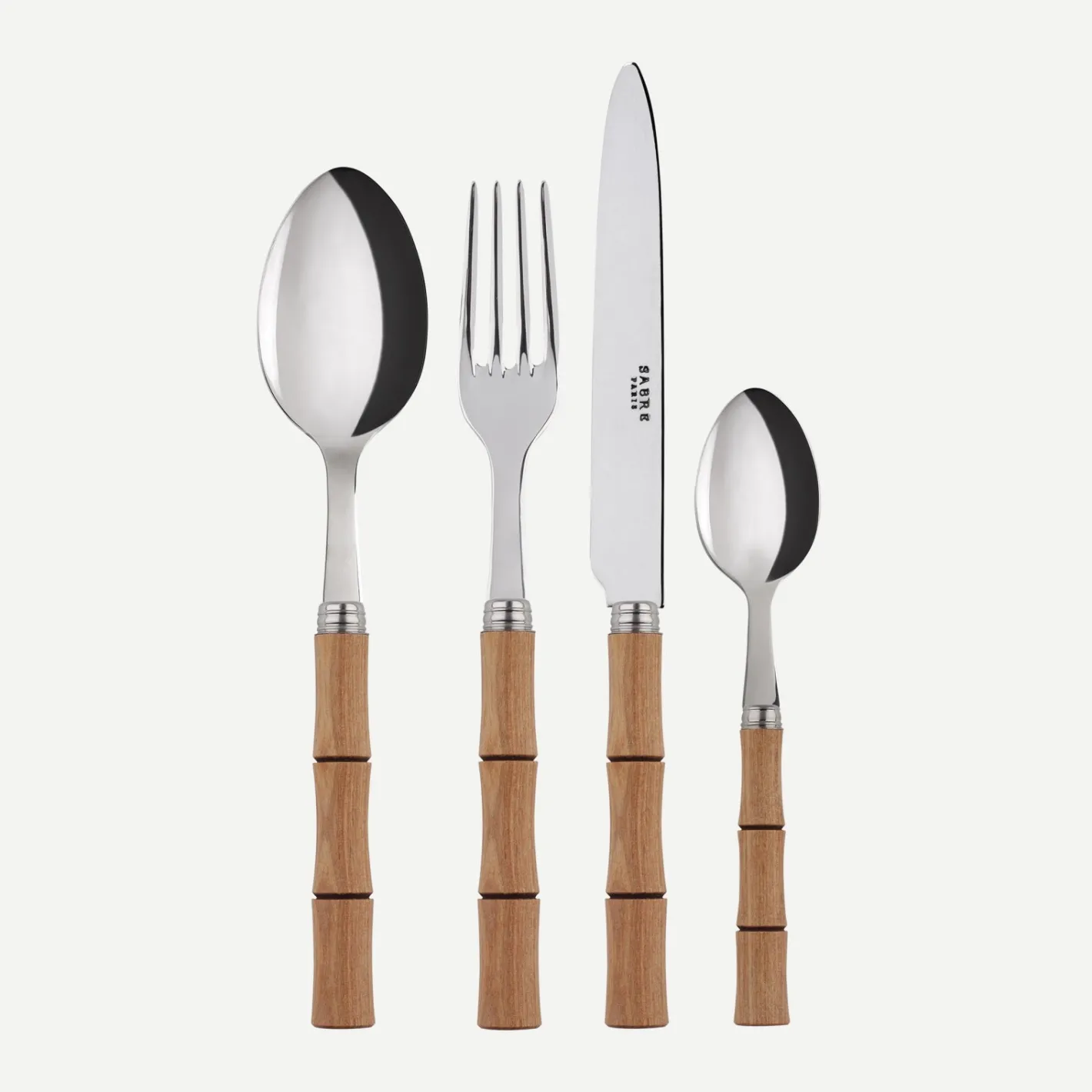 Sabre Paris Bambou,Bois stratifié clair | Set Of 4 Pieces