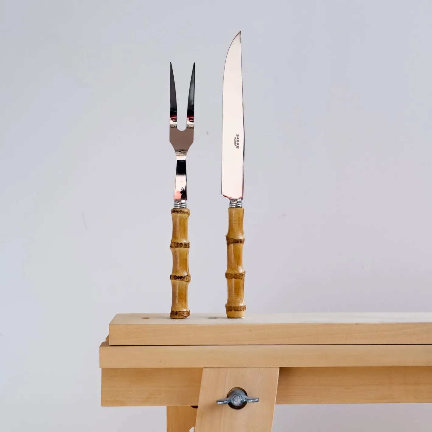 Sabre Paris Bambou,Bois stratifié clair | Carving Set