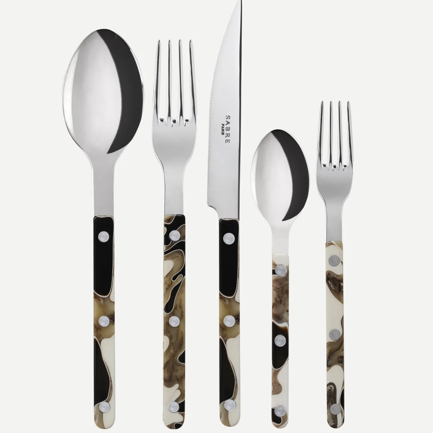 Sabre Paris Bistrot Dune, Dune Black | 20 Pieces Set