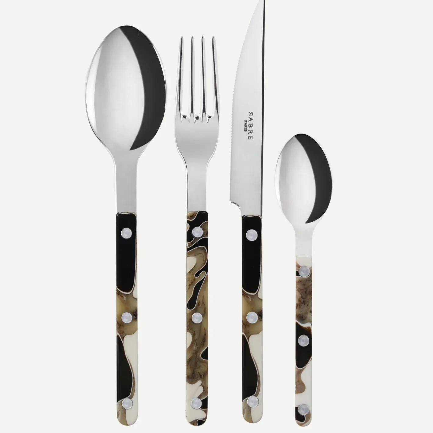 Sabre Paris Bistrot Dune, Dune Black | 24 Pieces Set