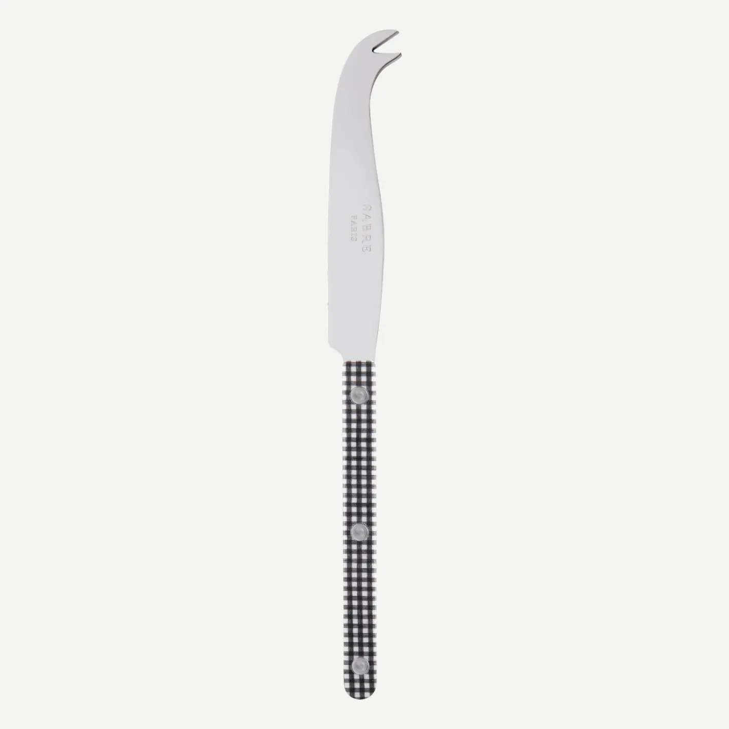 Sabre Paris Bistrot Gingham, Black | Cheese Knife