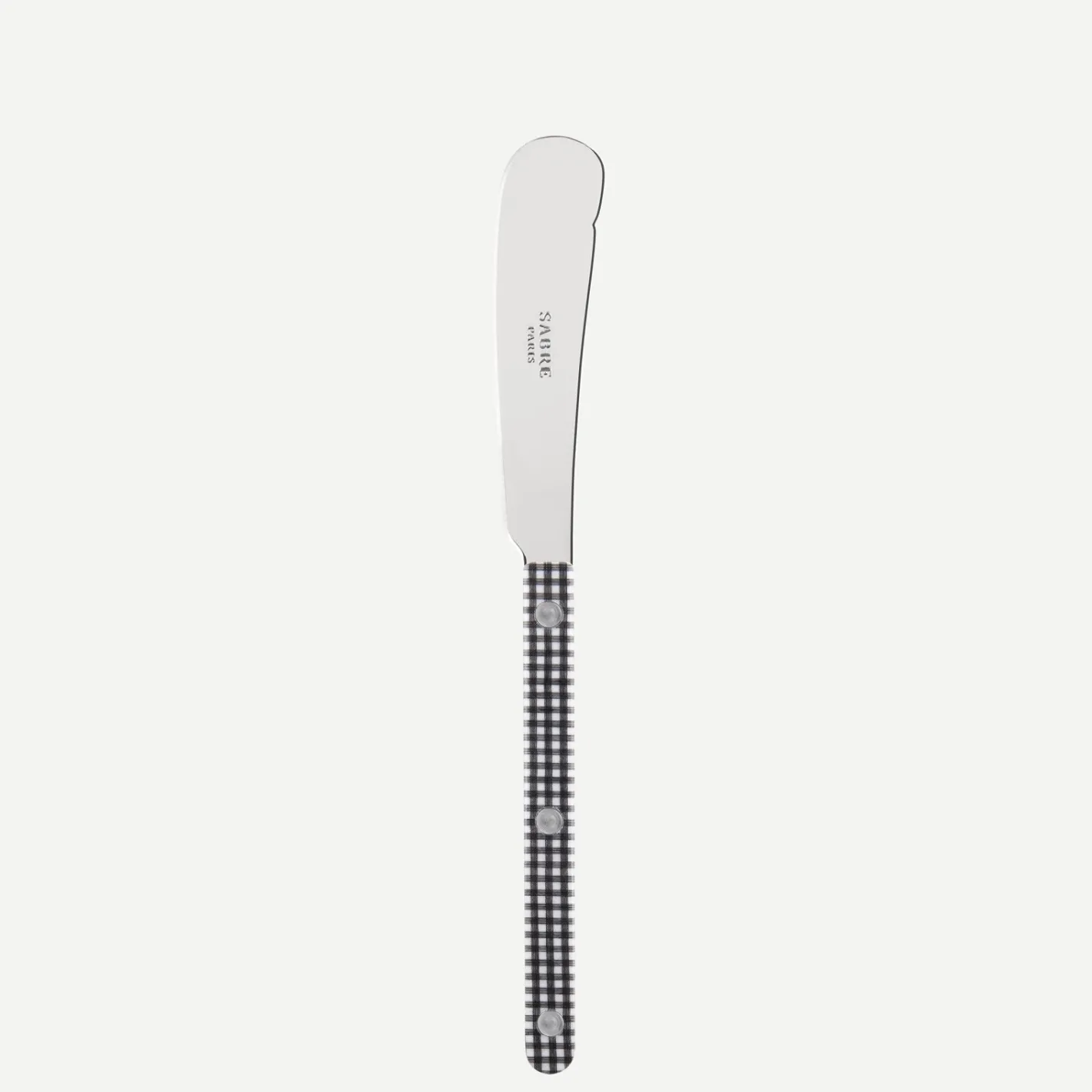 Sabre Paris Bistrot Gingham, Black | Butter Knife