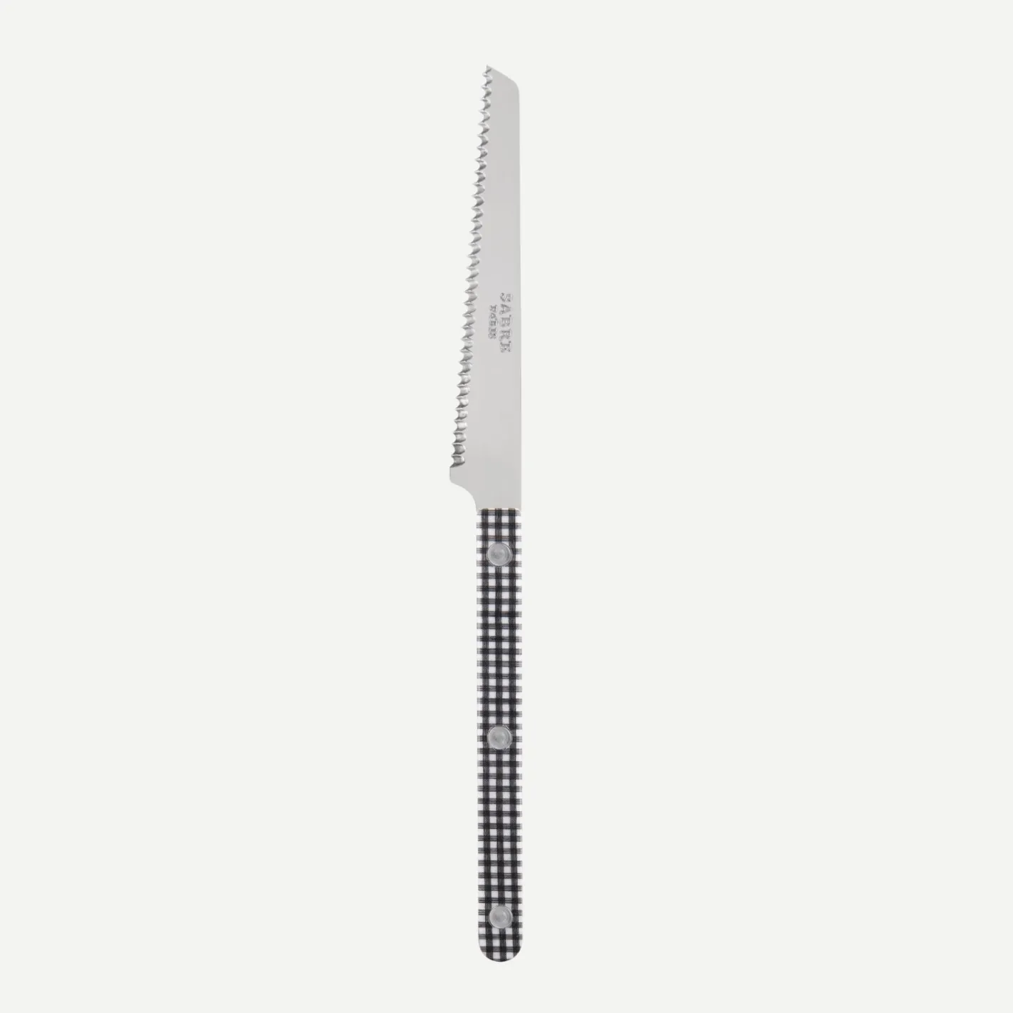 Sabre Paris Bistrot Gingham, Black | Tomato Knife