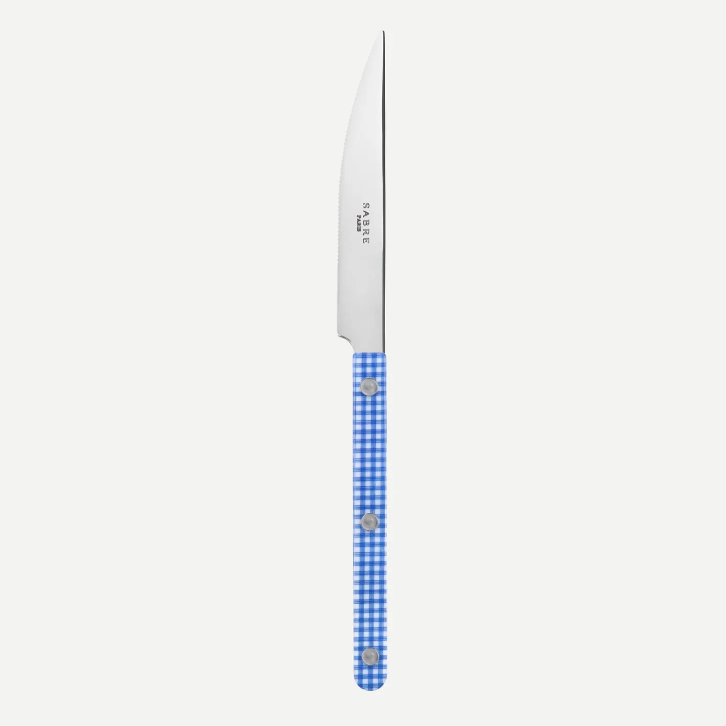 Sabre Paris Bistrot Gingham, Blue | Dinner Knife