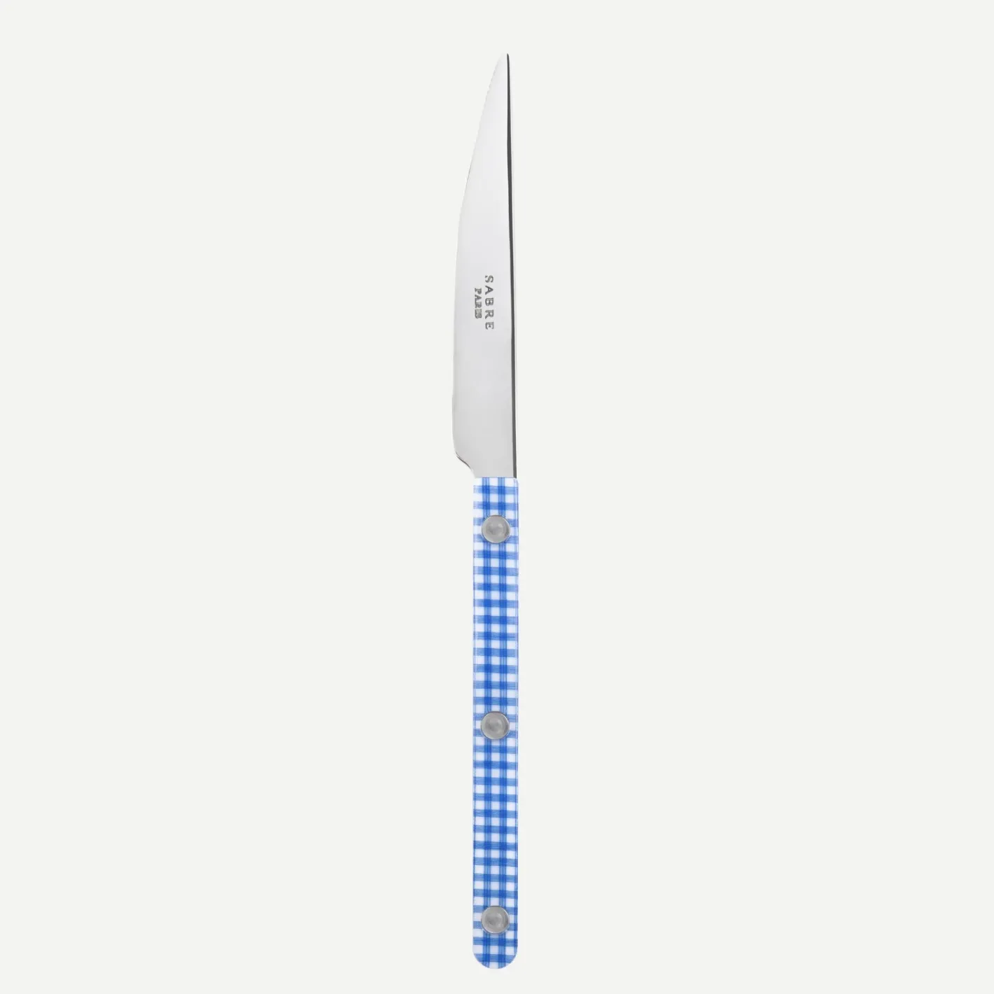 Sabre Paris Bistrot Gingham, Blue | Dessert Knife