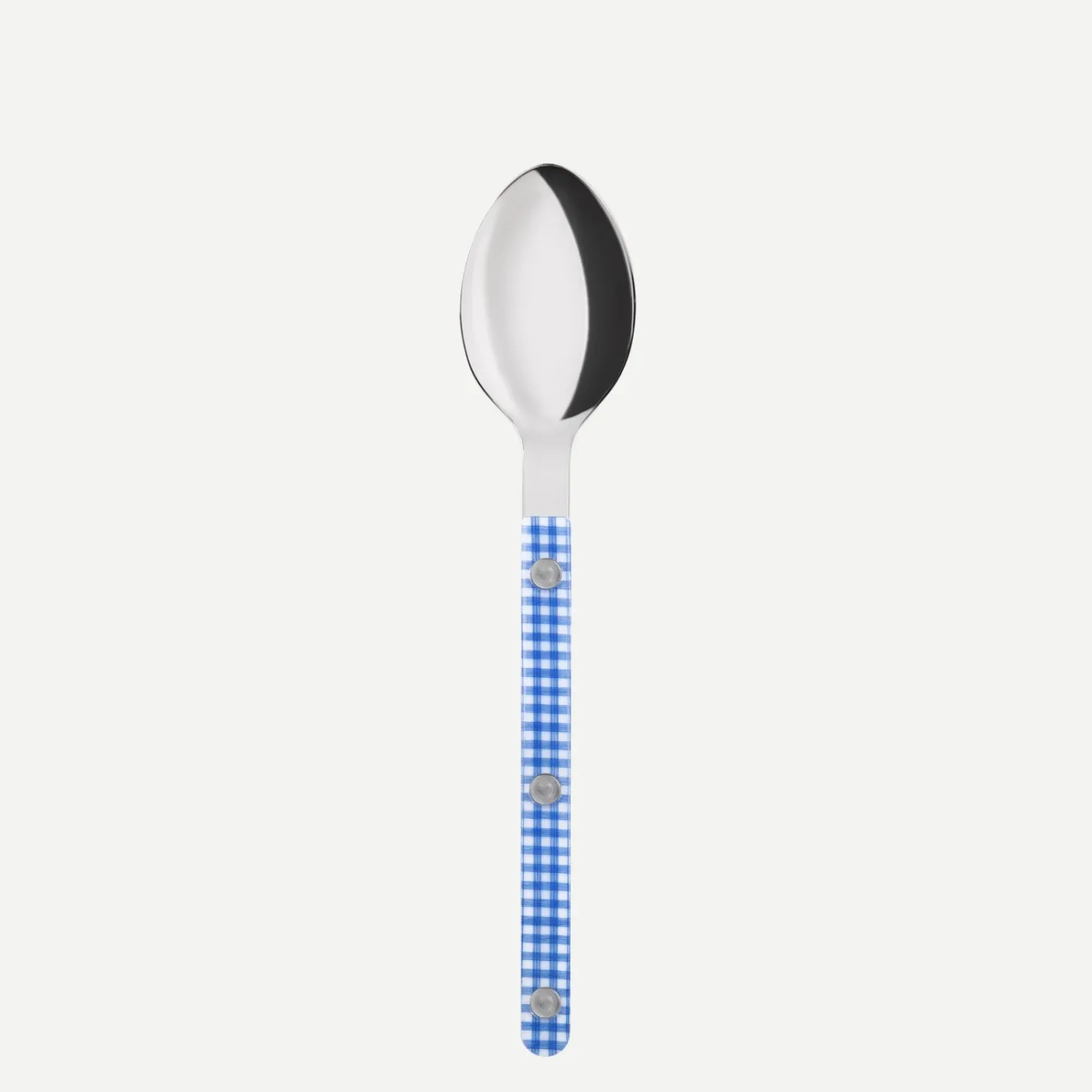 Sabre Paris Bistrot Gingham, Blue | Dessert Spoon