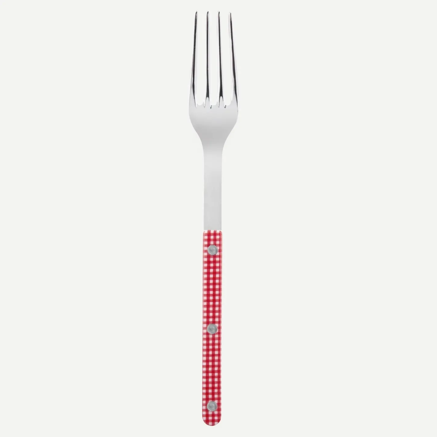 Sabre Paris Bistrot Gingham, Red | Serving Fork