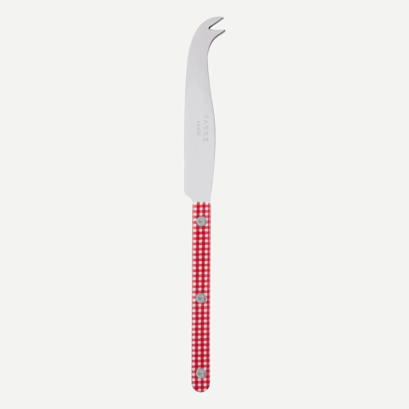 Sabre Paris Bistrot Gingham, Red | Cheese Knife