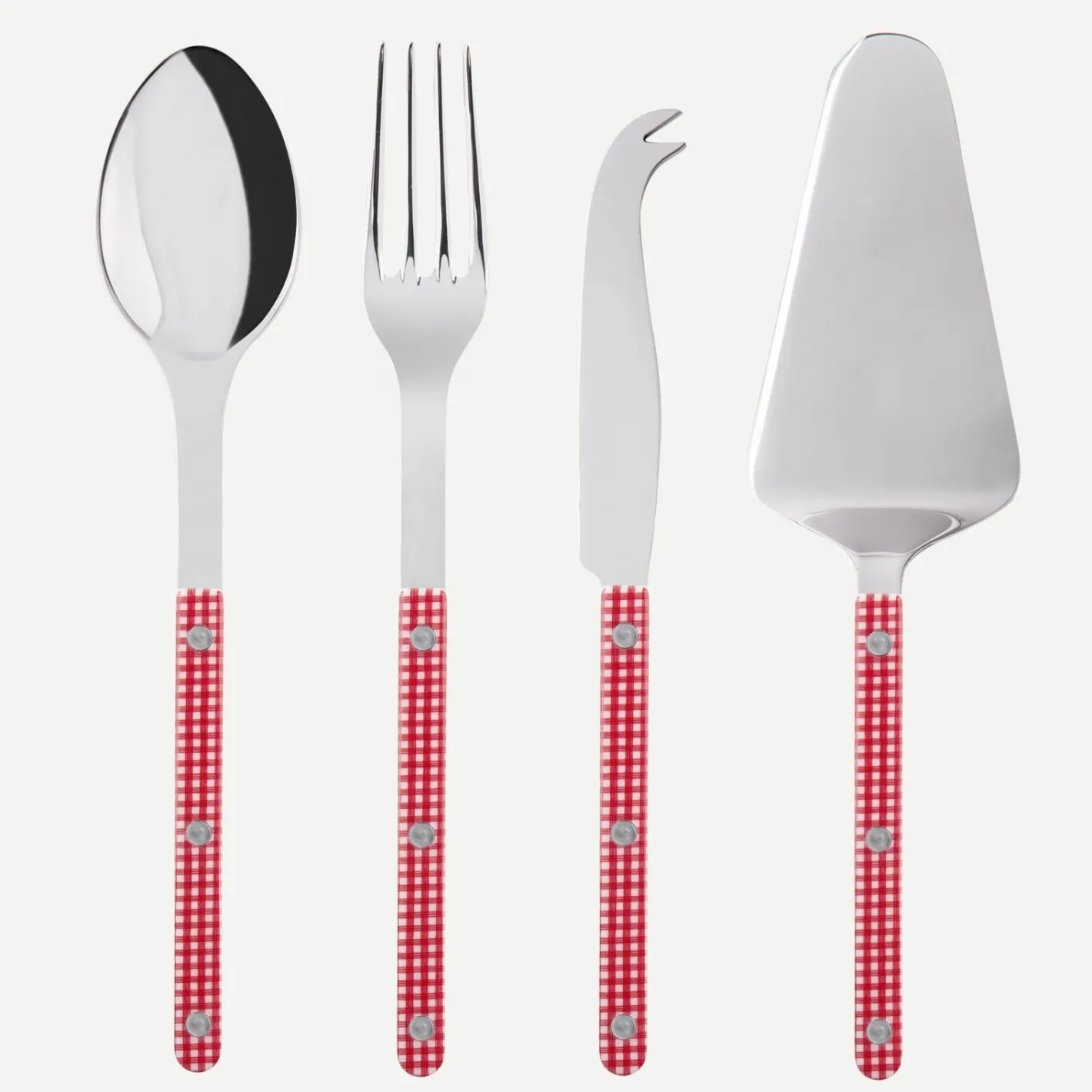 Sabre Paris Bistrot Gingham, Red | Set Of 4 Must-have Serving Pieces