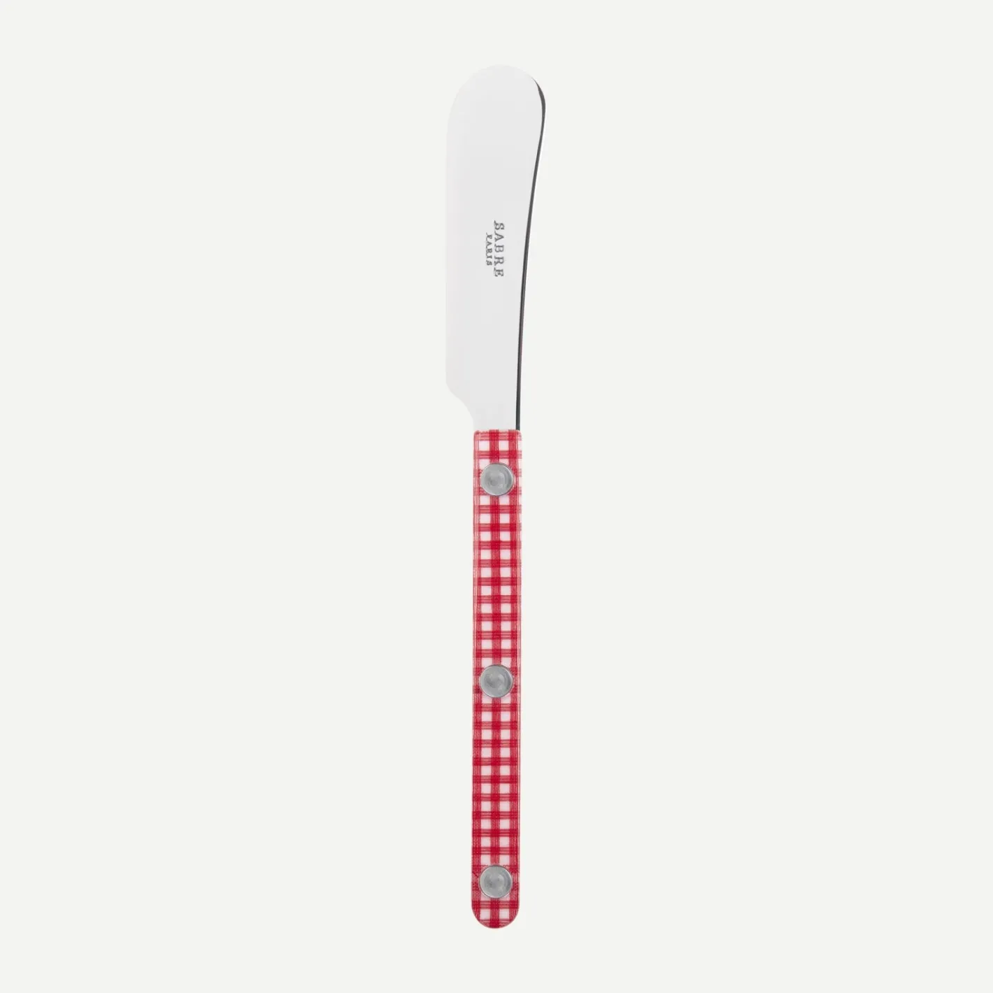 Sabre Paris Bistrot Gingham, Red | Butter Spreader