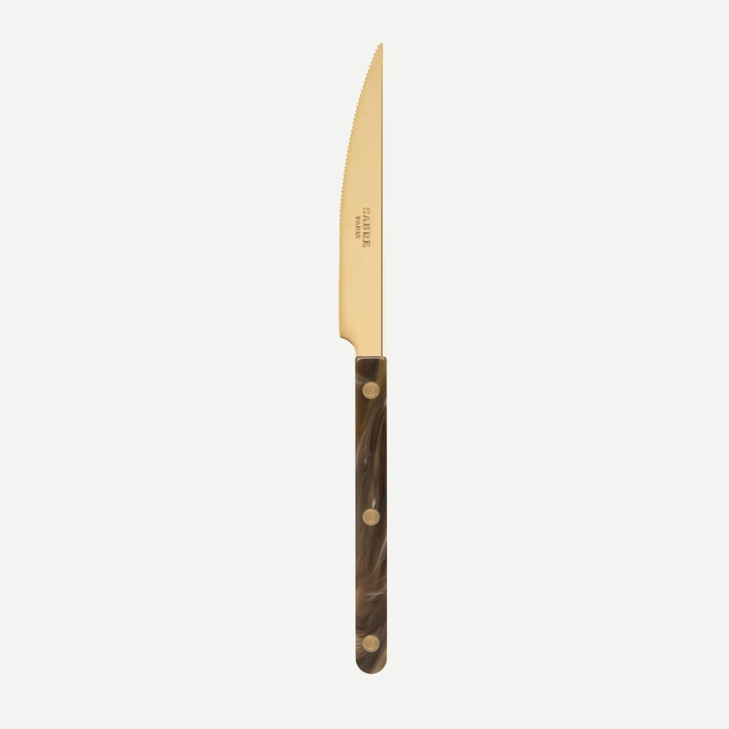 Sabre Paris Bistrot Gold Buffalo, Faux Buffalo | Dinner Knife