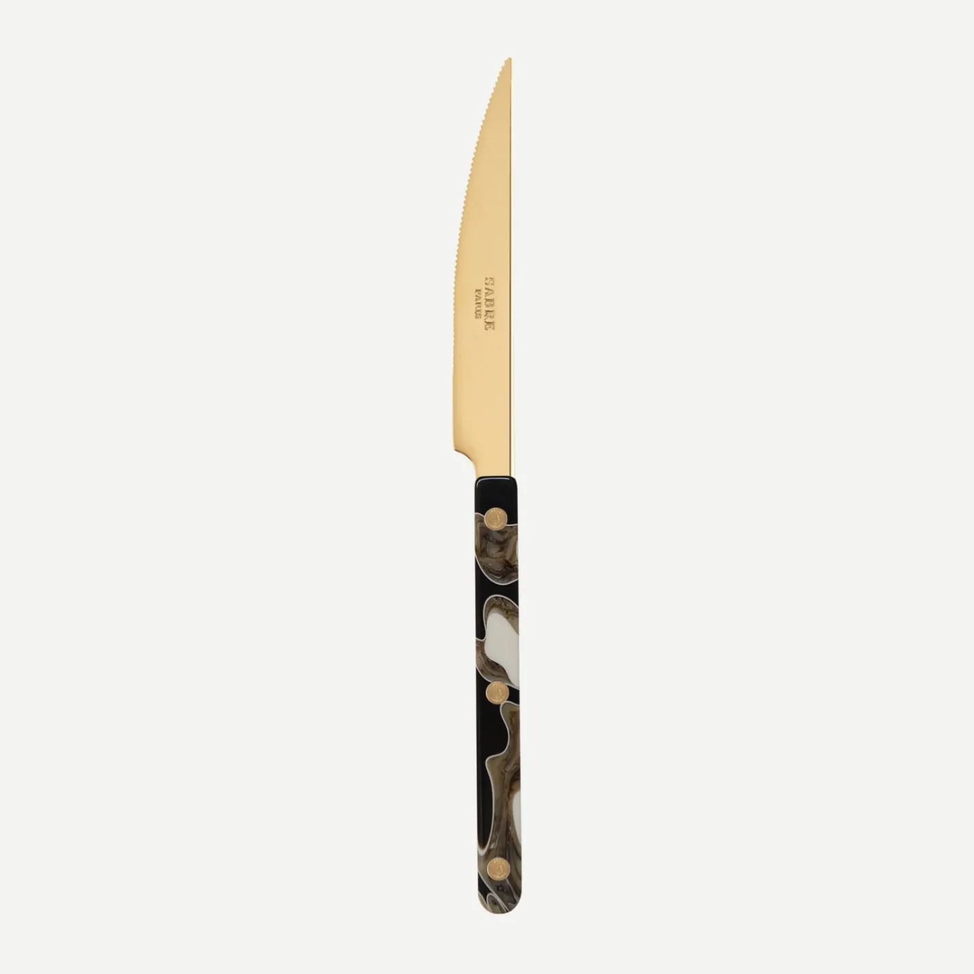 Sabre Paris Bistrot Gold Dune, Dune Black | Dinner Knife