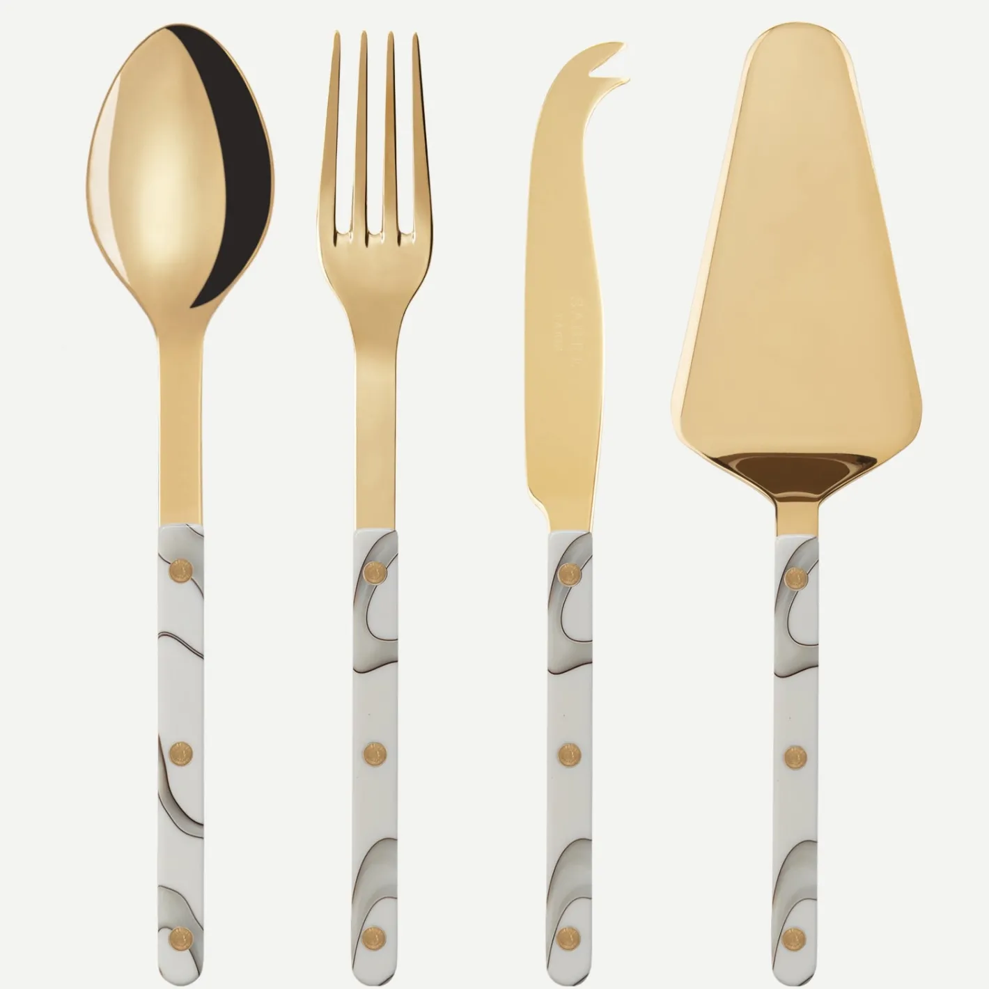 Sabre Paris Bistrot Gold Dune, Dune Ivory | Set Of 4 Must-have Serving Pieces