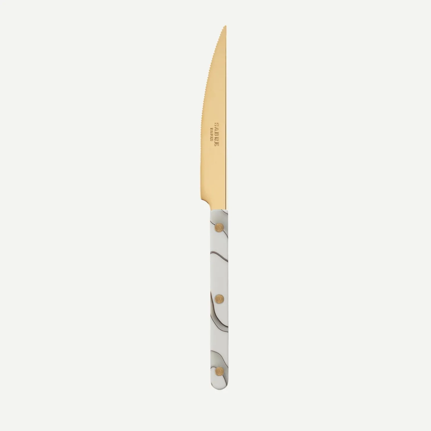 Sabre Paris Bistrot Gold Dune, Dune Ivory | Dinner Knife