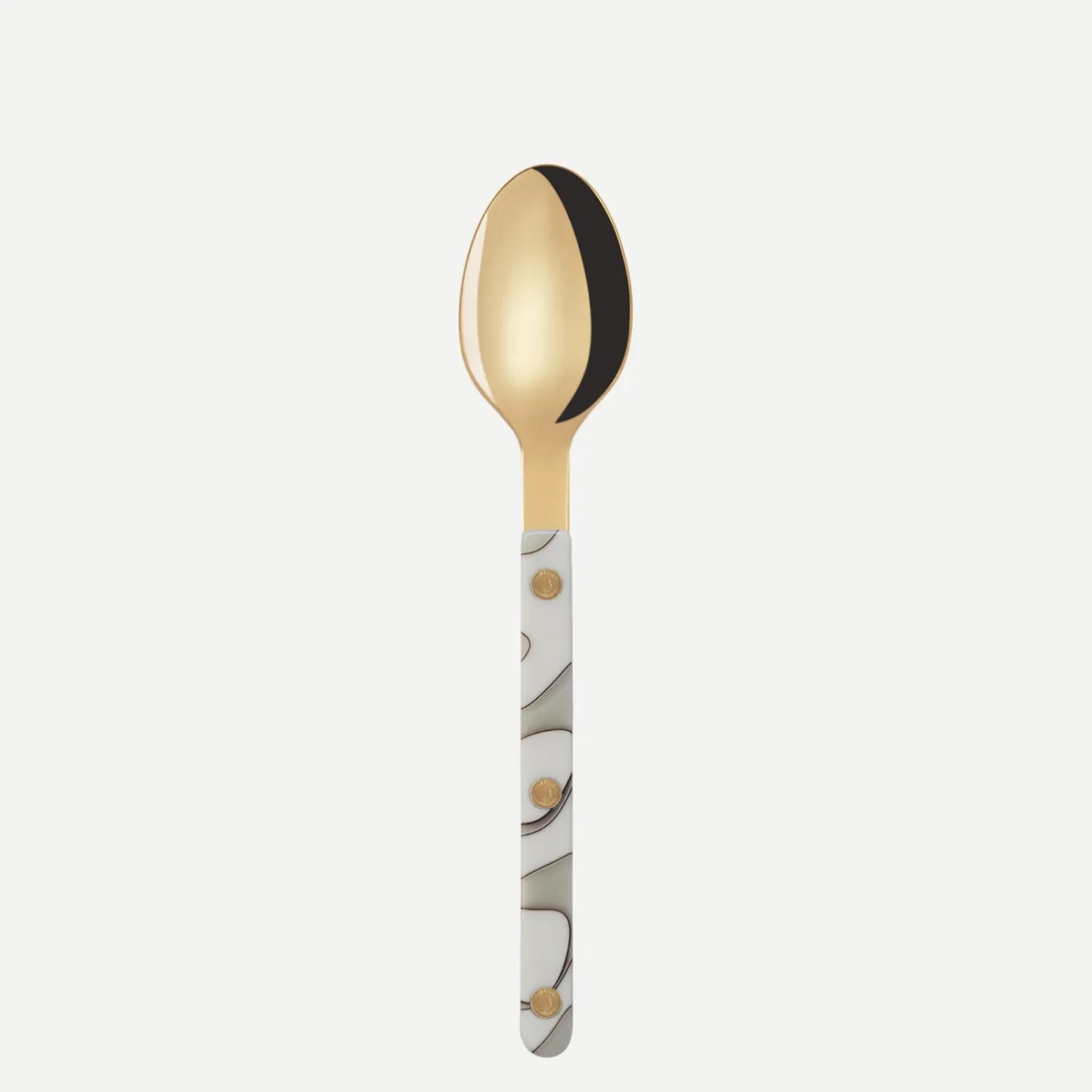 Sabre Paris Bistrot Gold Dune, Dune Ivory | Dessert Spoon