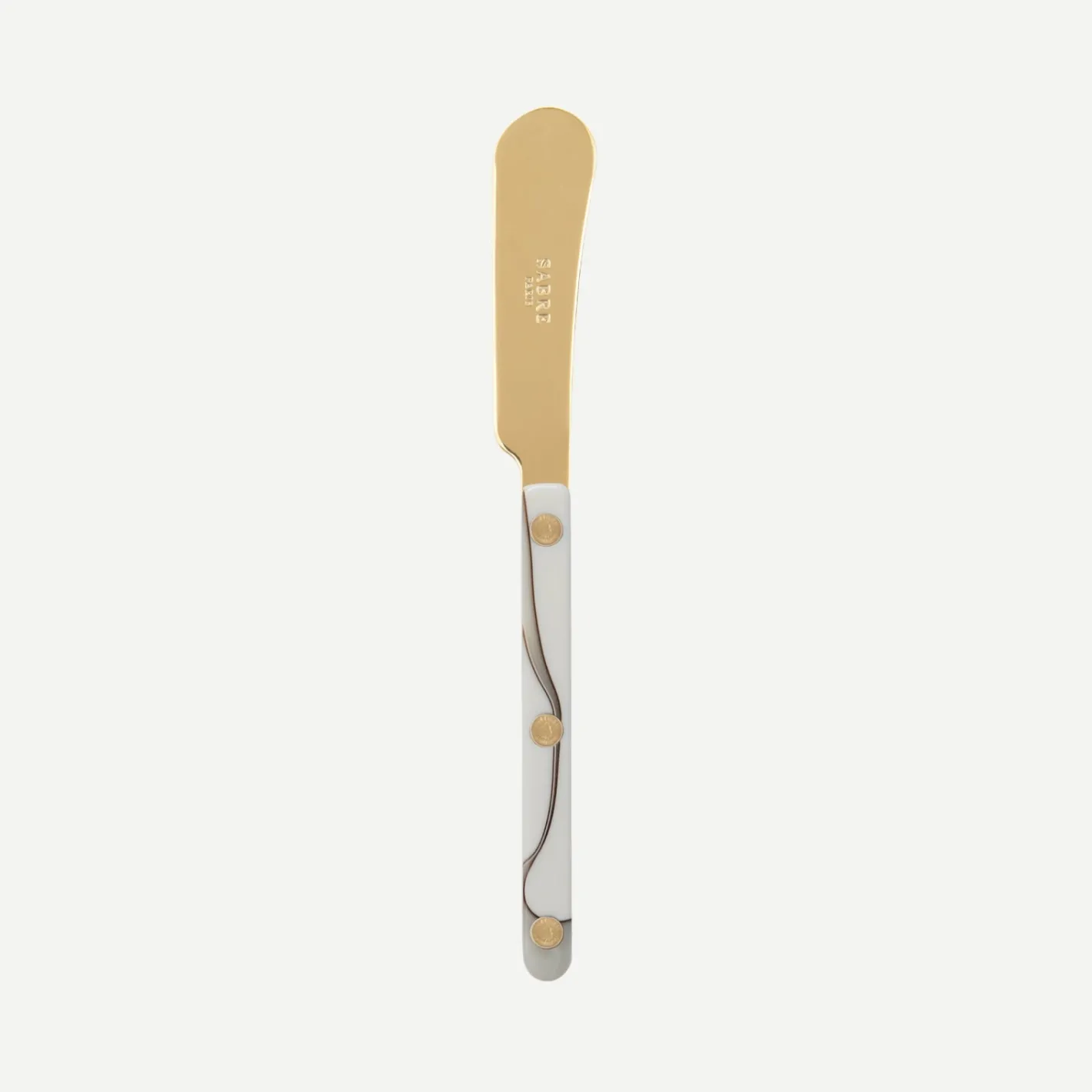 Sabre Paris Bistrot Gold Dune, Dune Ivory | Butter Spreader