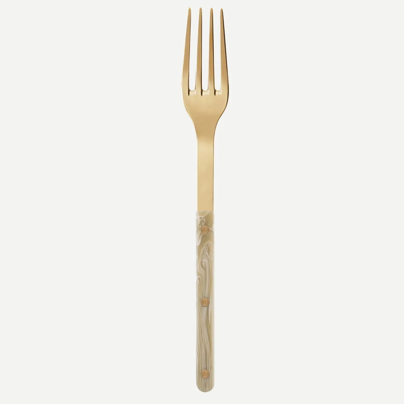 Sabre Paris Bistrot Gold Horn, Faux Horn | Serving Fork