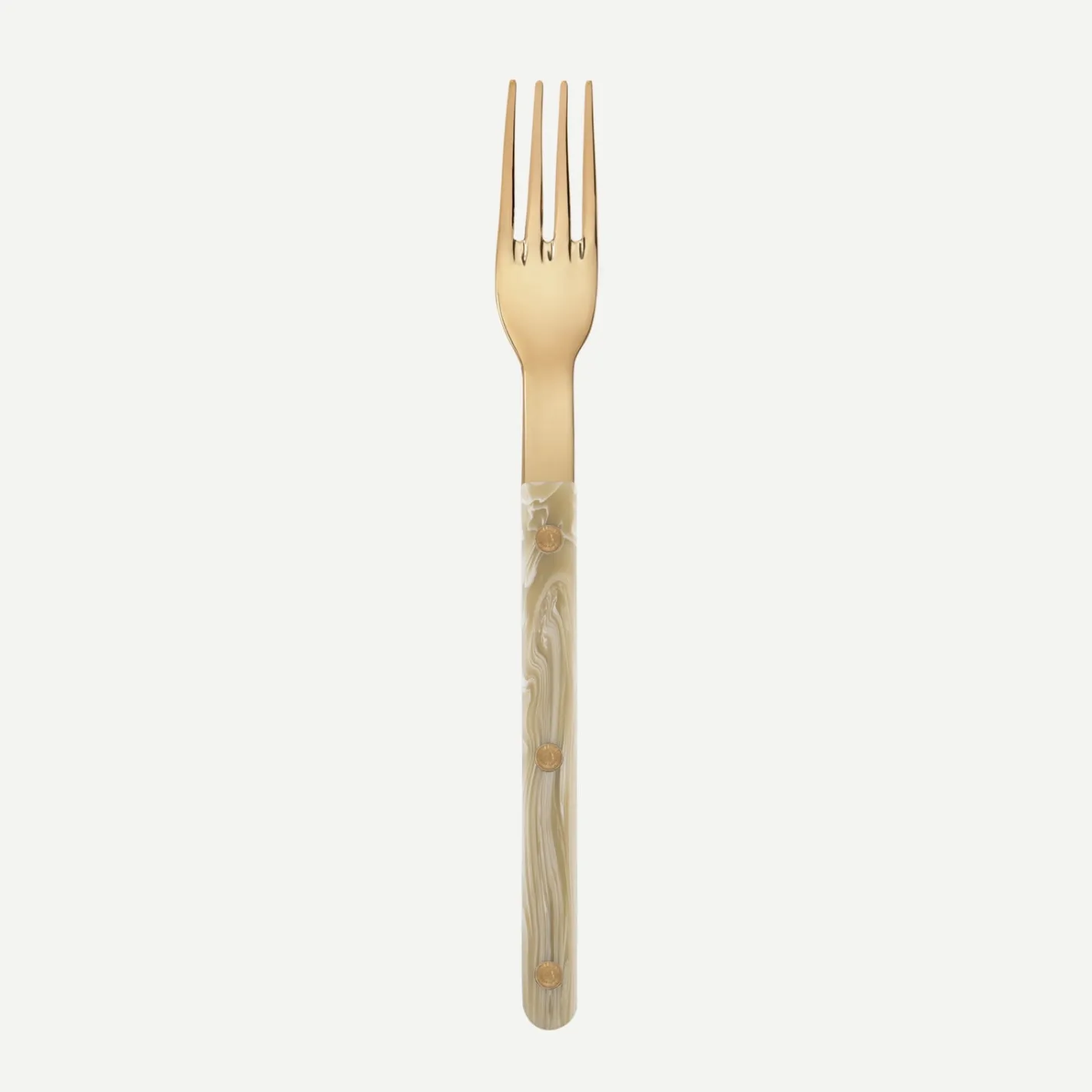 Sabre Paris Bistrot Gold Horn, Faux Horn | Dinner Fork