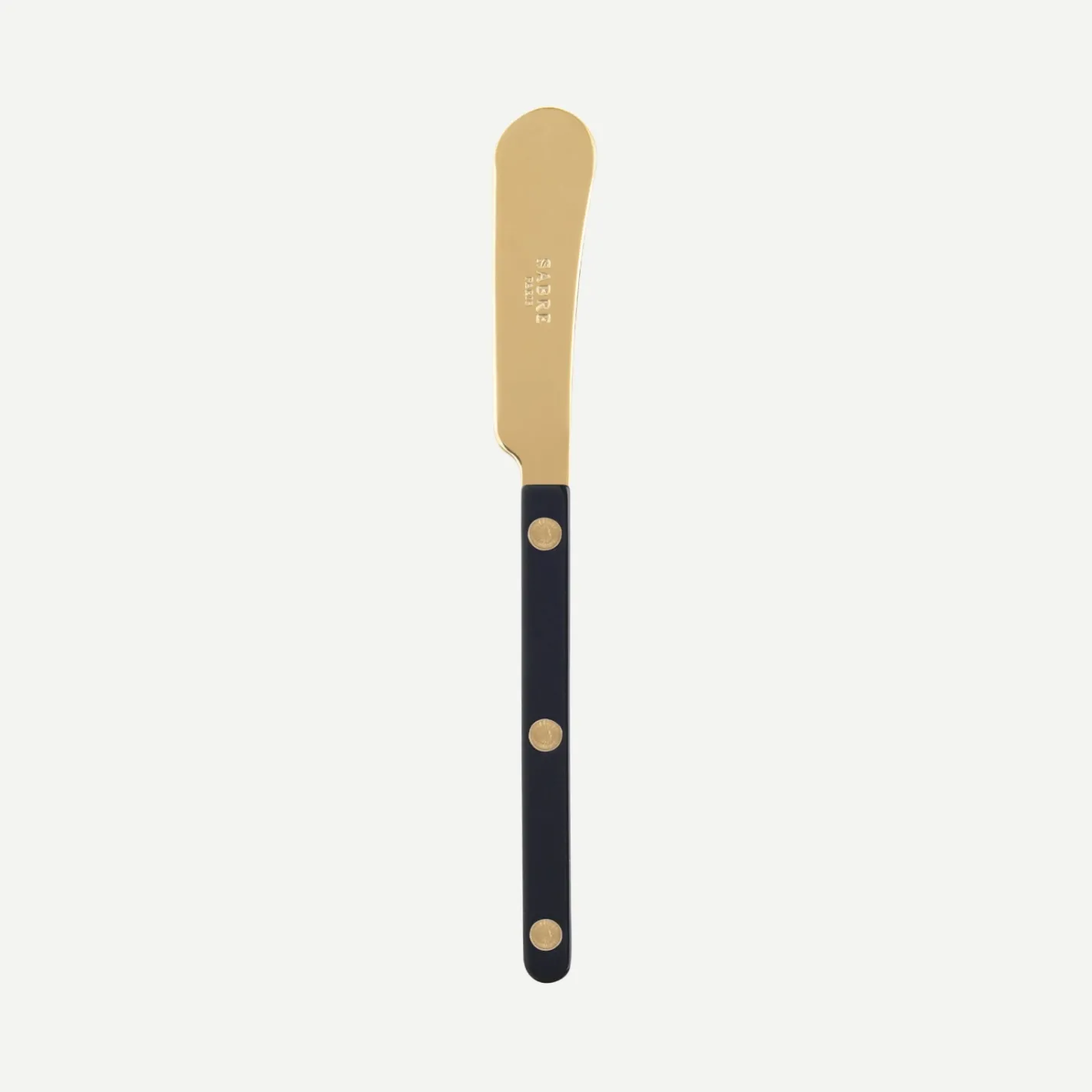 Sabre Paris Bistrot Gold Solid, Black | Butter Spreader