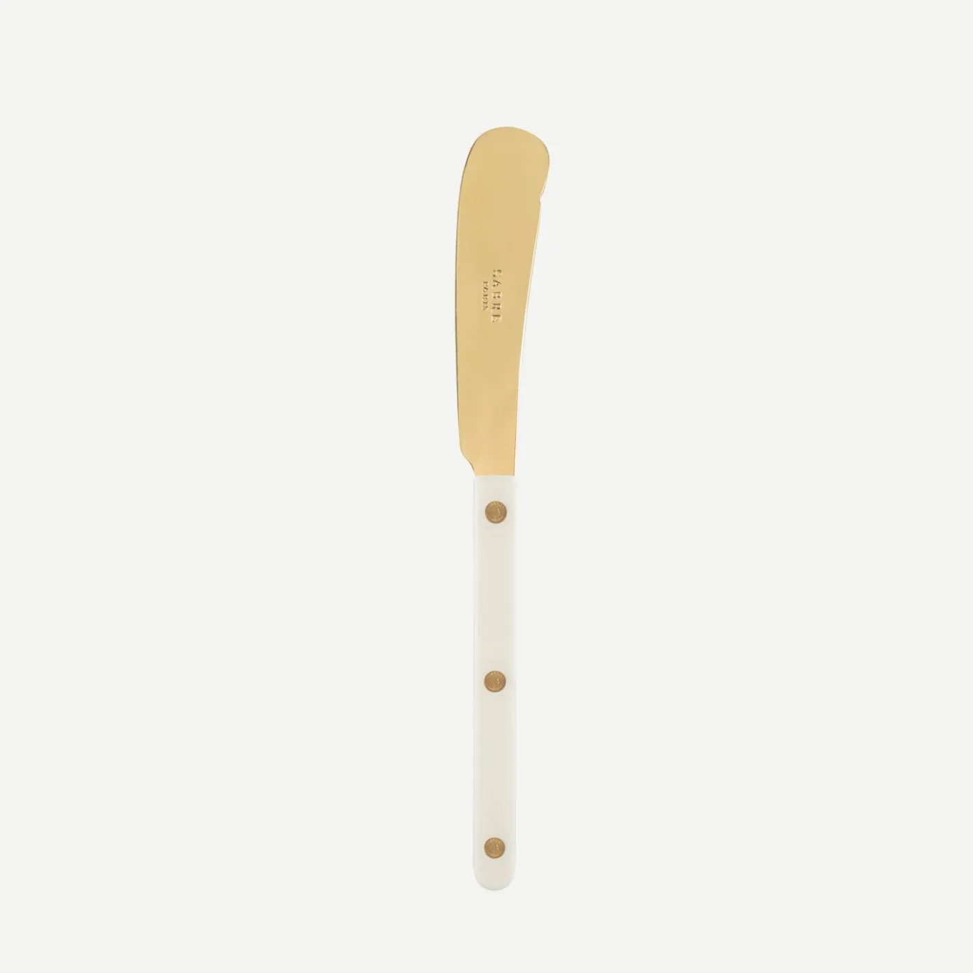 Sabre Paris Bistrot Gold Solid, Ivory | Butter Knife