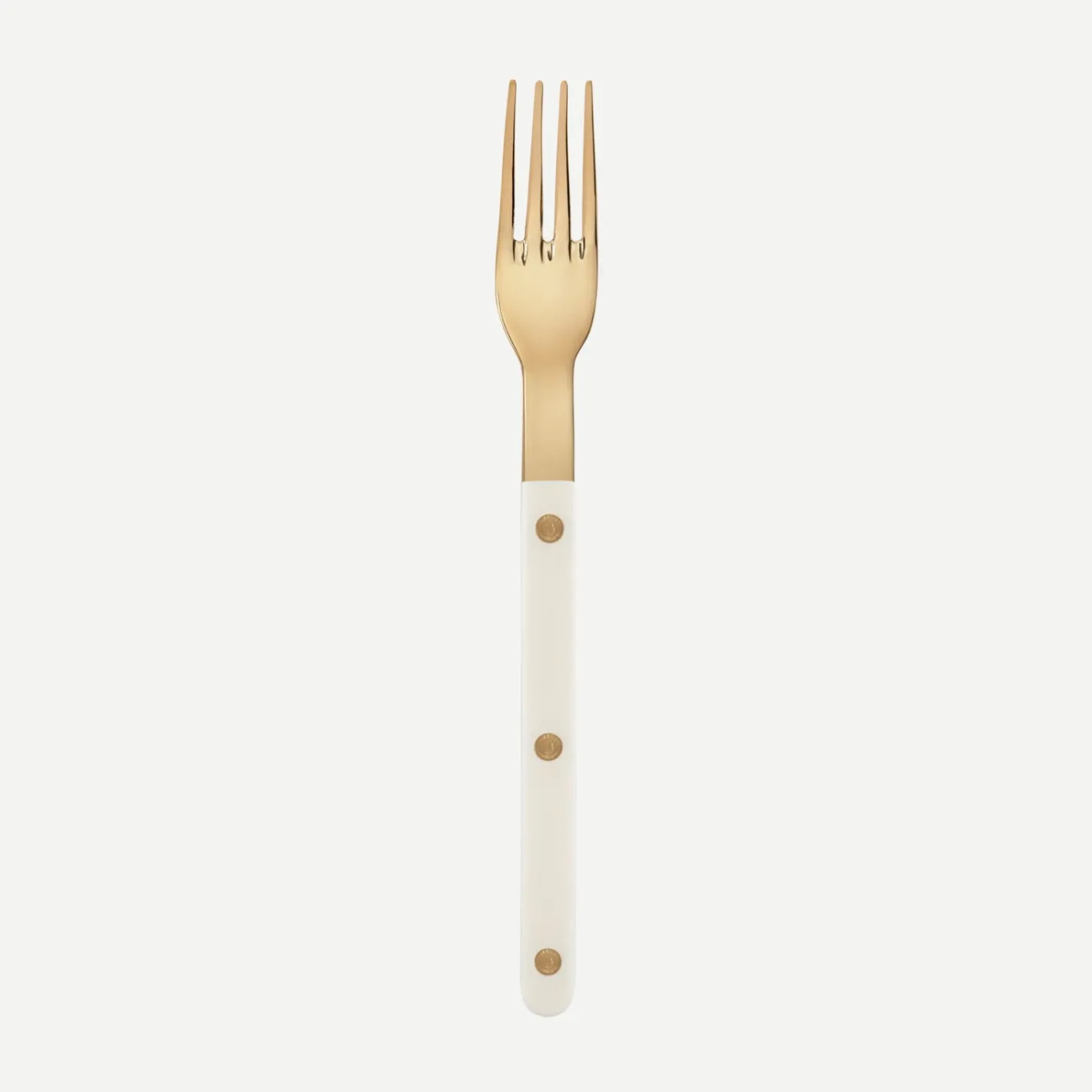 Sabre Paris Bistrot Gold Solid, Ivory | Dinner Fork