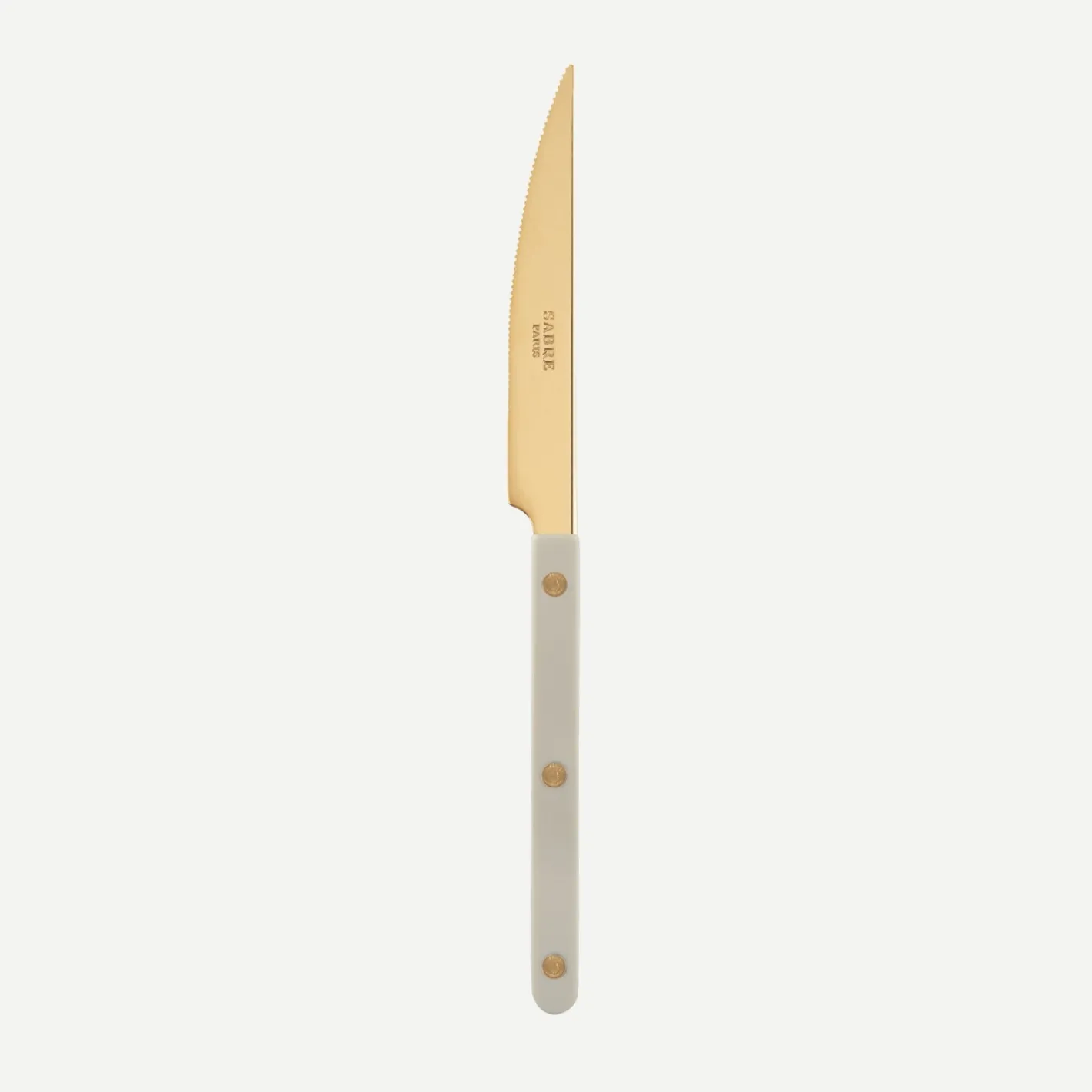 Sabre Paris Bistrot Gold Solid, Light kaki | Dinner Knife