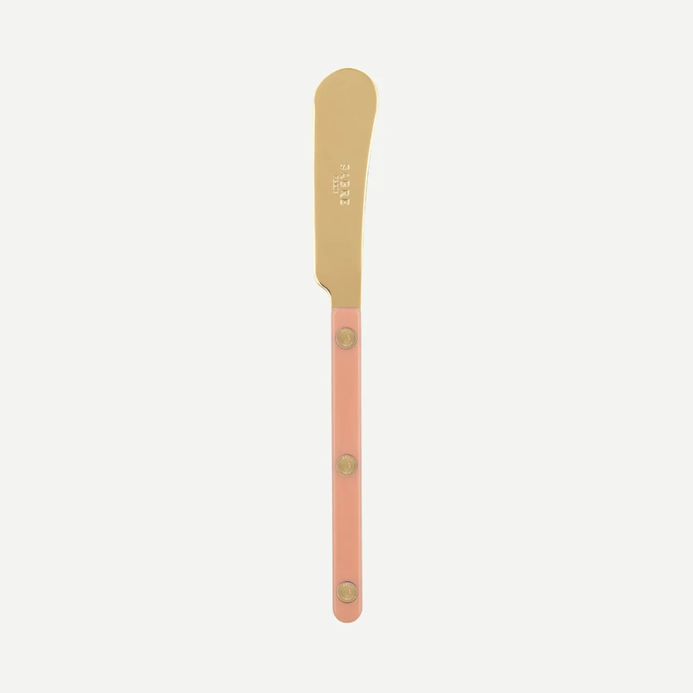 Sabre Paris Bistrot Gold Solid, Nude Pink | Butter Spreader