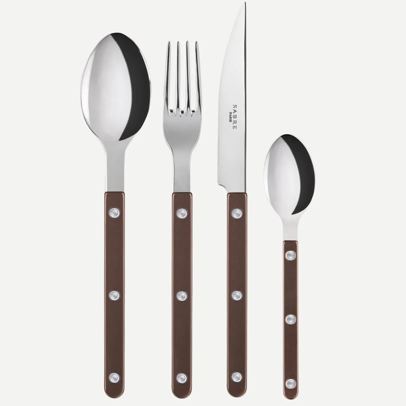 Sabre Paris Bistrot Pearly, Brown | 24 Pieces Set