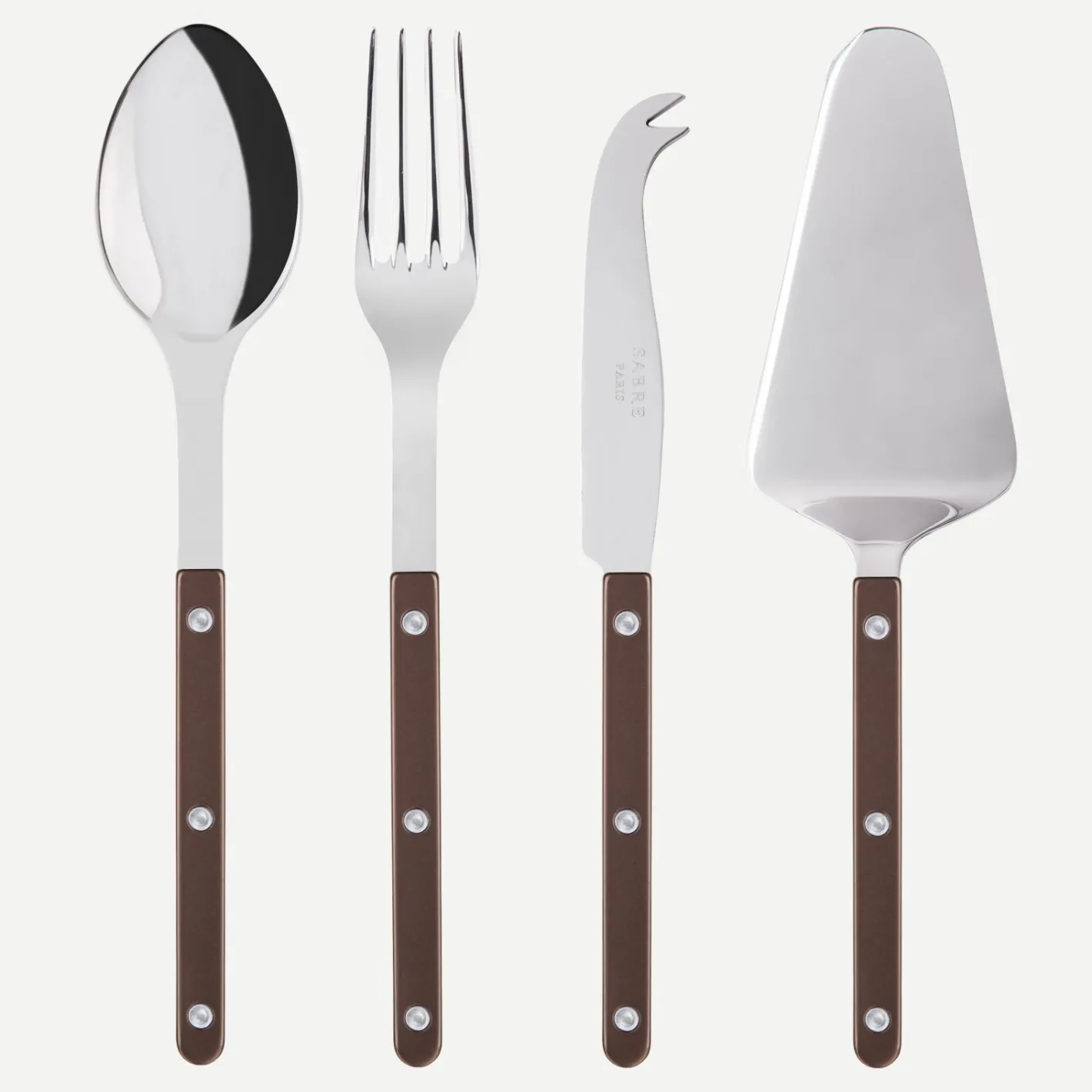 Sabre Paris Bistrot Pearly, Brown | Set Of 4 Must-have Serving Pieces