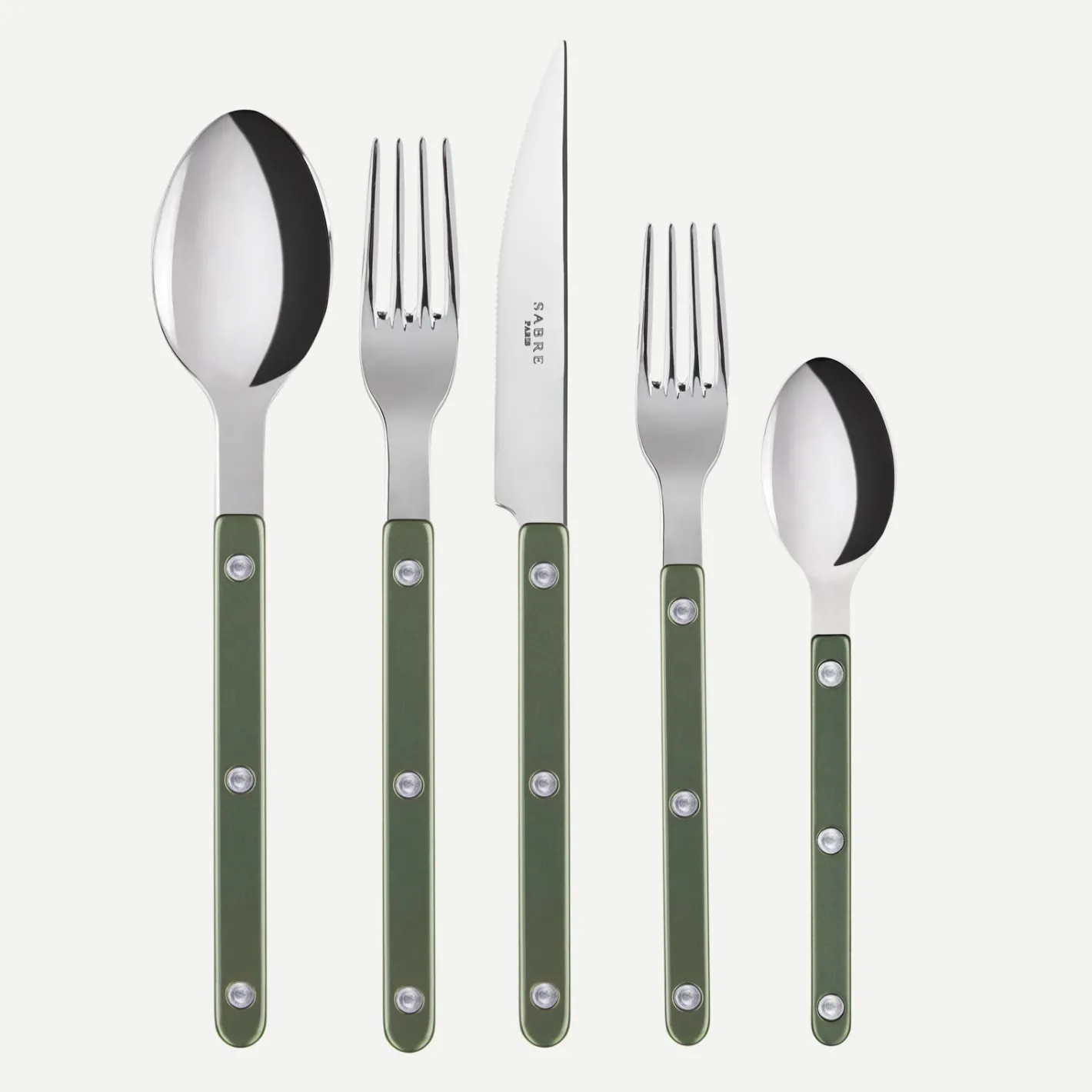 Sabre Paris Bistrot Pearly, Dark green | 20 Pieces Set