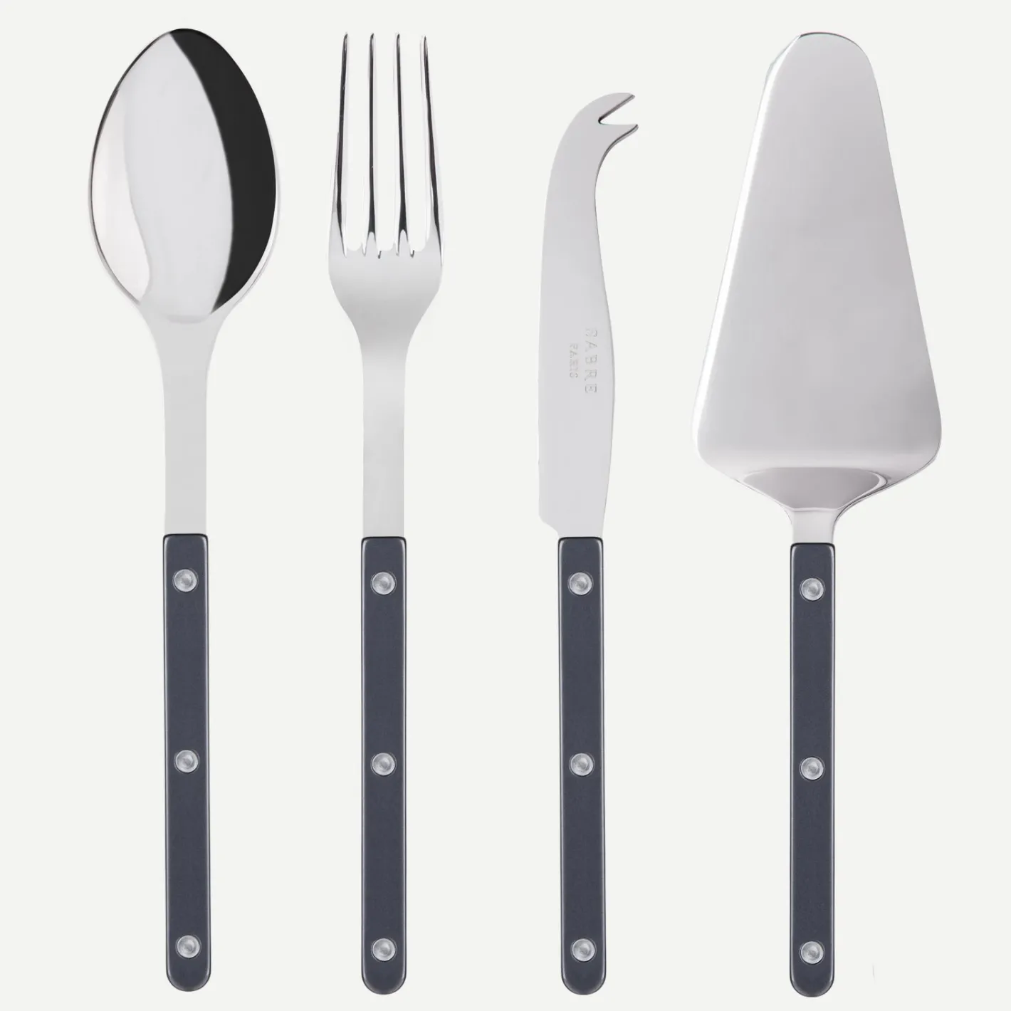 Sabre Paris Bistrot Pearly, Dark grey | Set Of 4 Must-have Serving Pieces