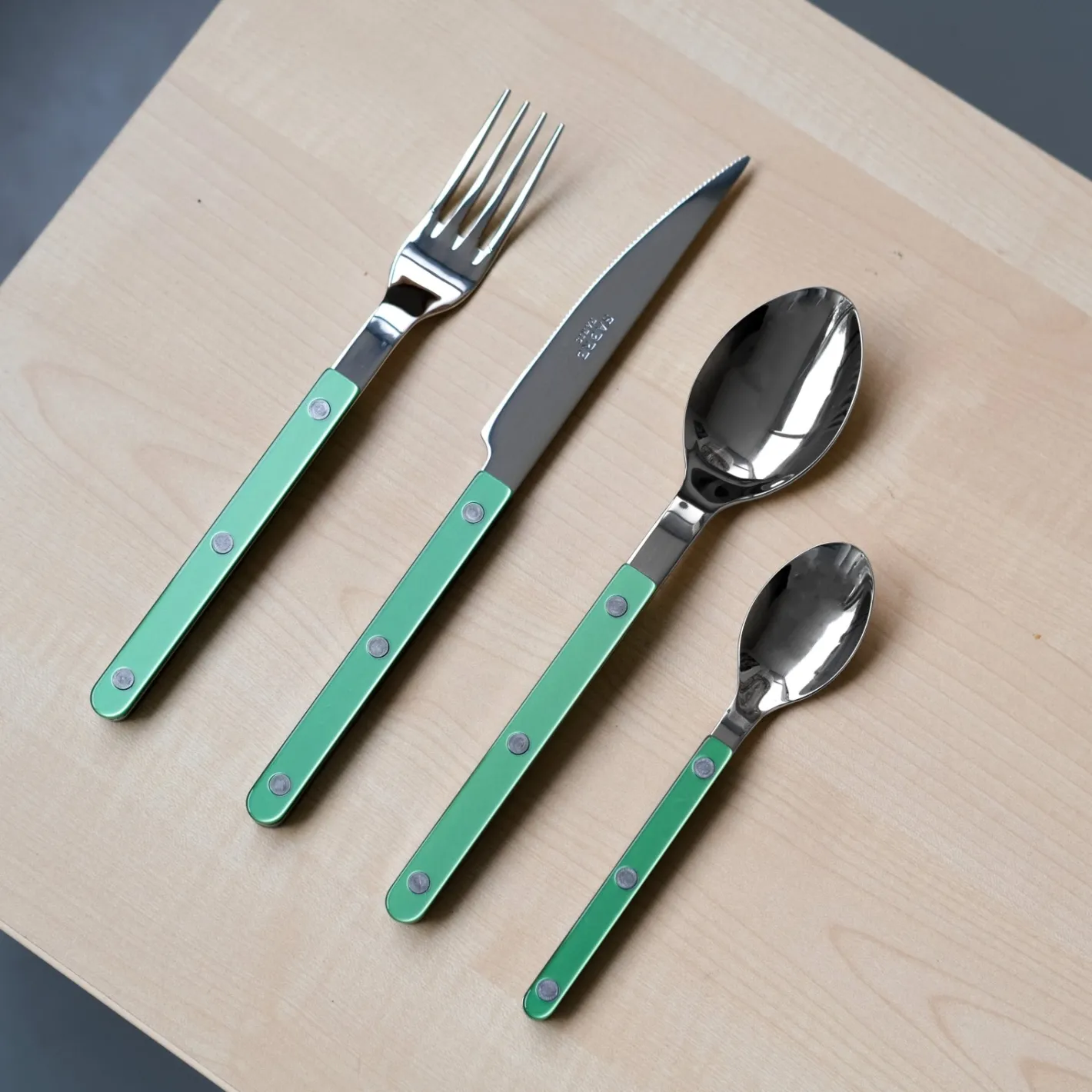 Sabre Paris Bistrot Pearly, Garden green | Dinner Knife