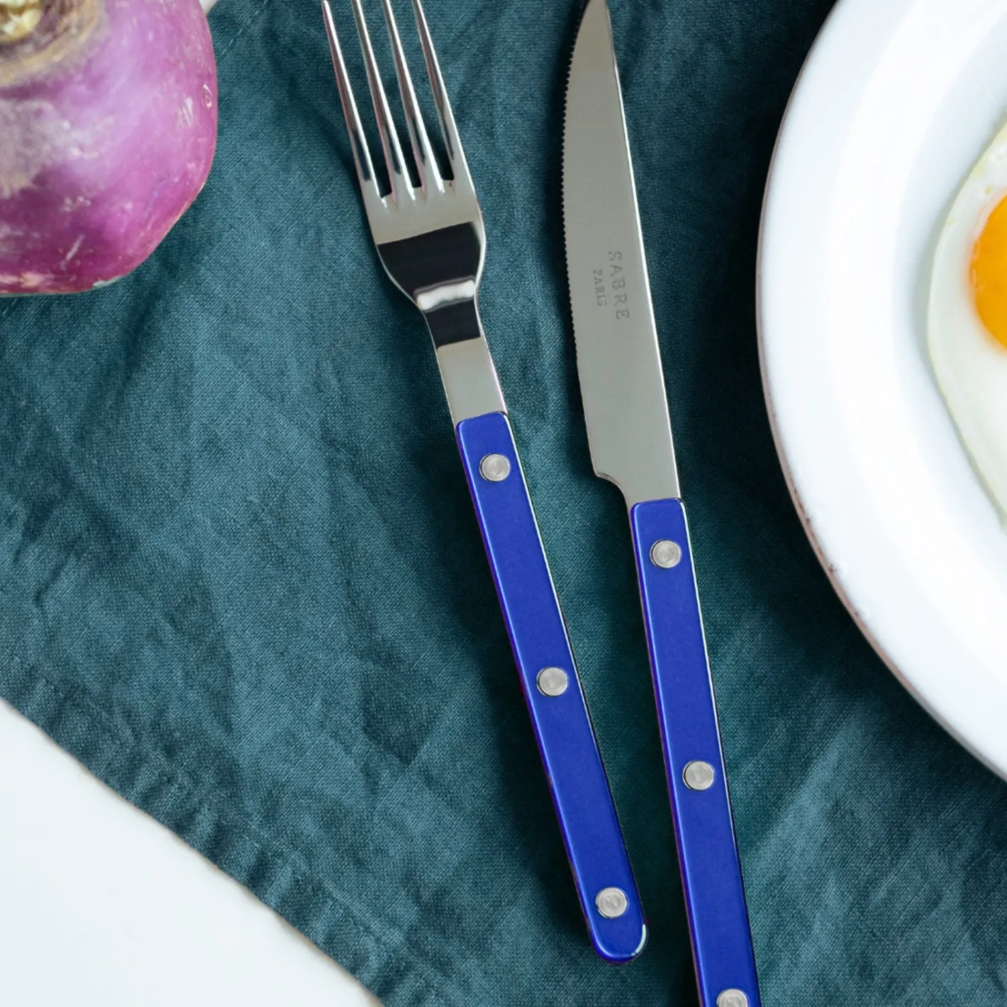 Sabre Paris Bistrot Pearly, Lapis blue | Dinner Fork