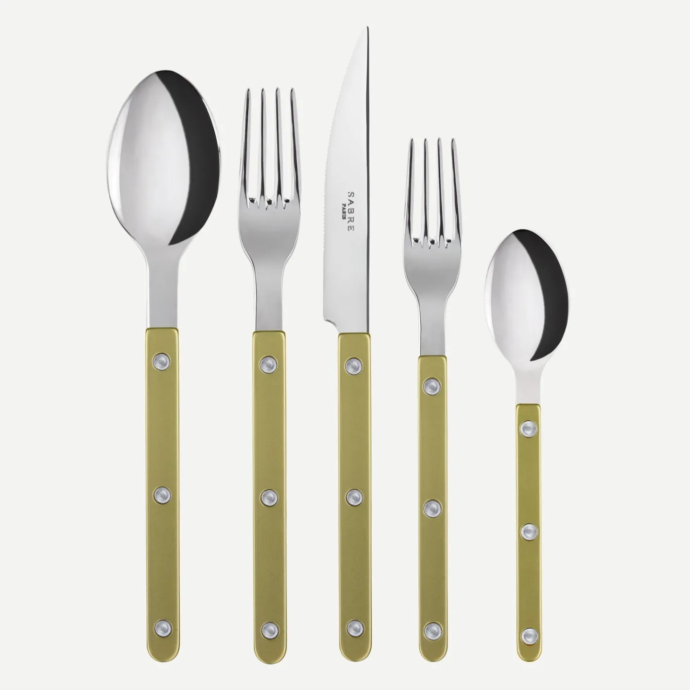 Sabre Paris Bistrot Pearly, Moss | 20 Pieces Set