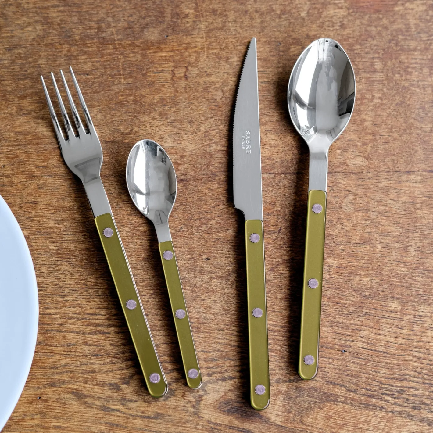 Sabre Paris Bistrot Pearly, Moss | Set Of 5 Pieces