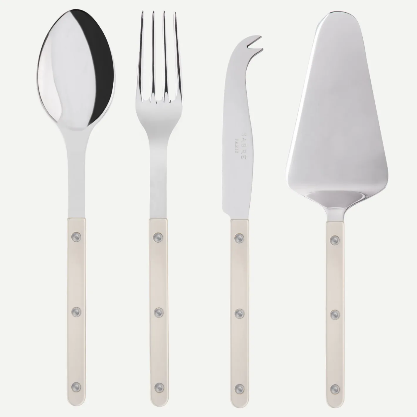 Sabre Paris Bistrot Pearly, Pearl | Set Of 4 Must-have Serving Pieces