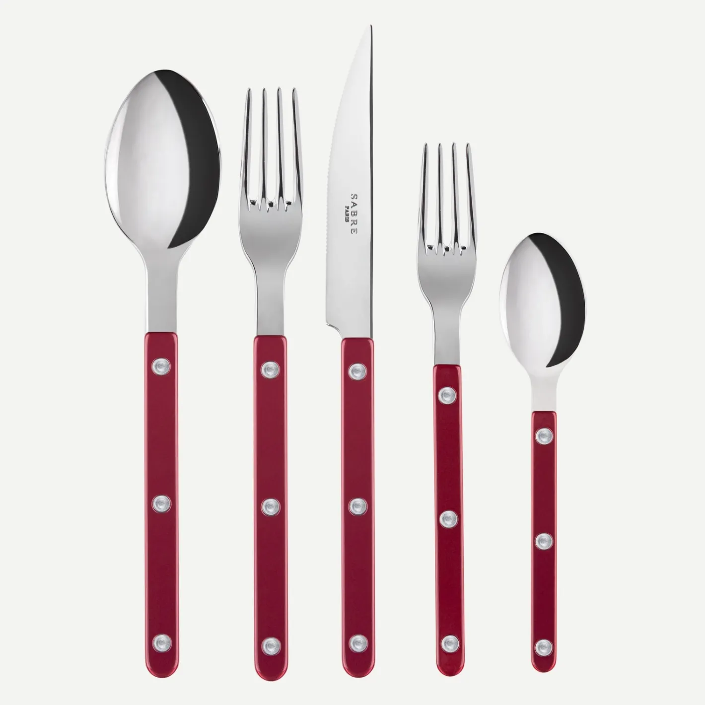 Sabre Paris Bistrot Pearly, Red | 20 Pieces Set