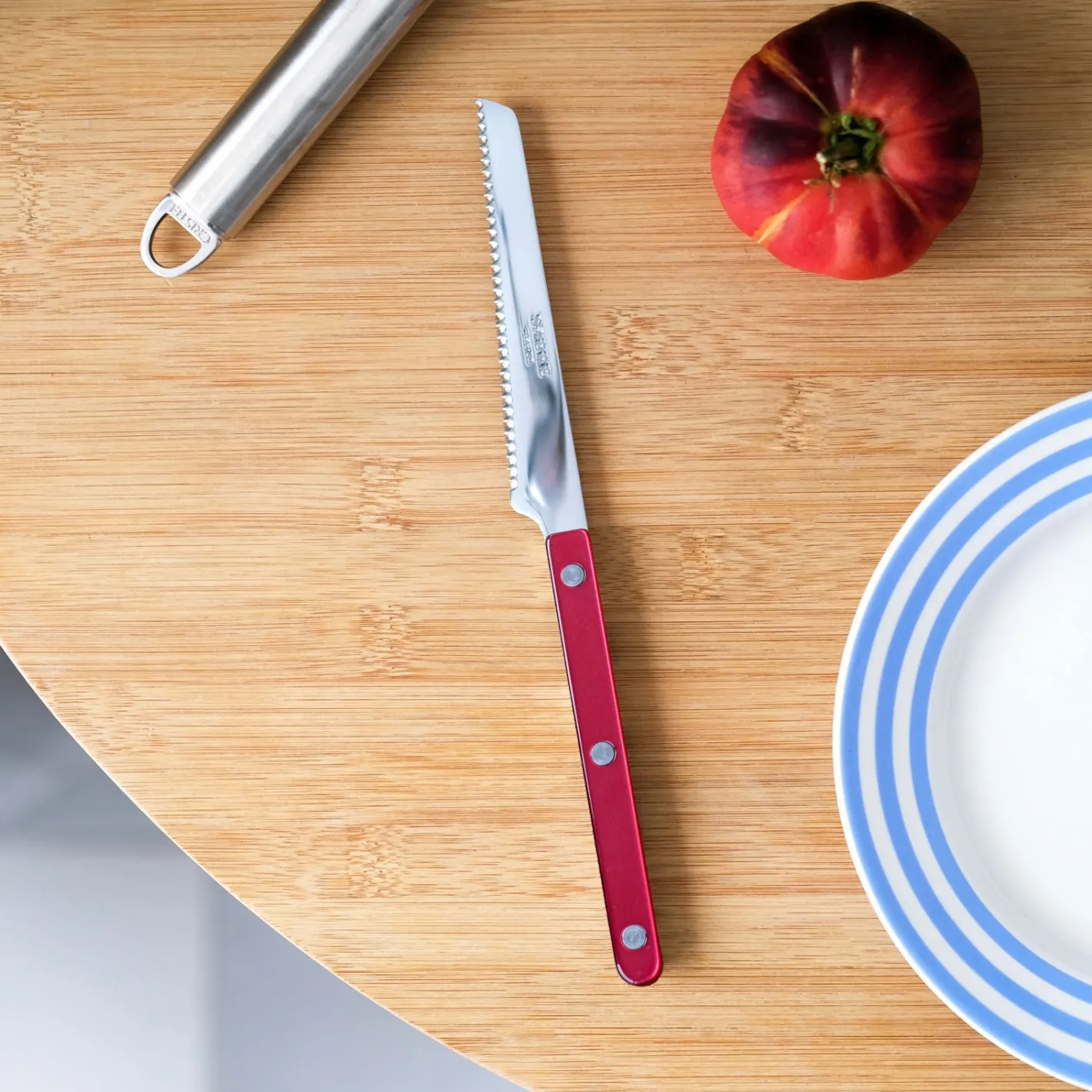 Sabre Paris Bistrot Pearly, Red | Tomato Knife