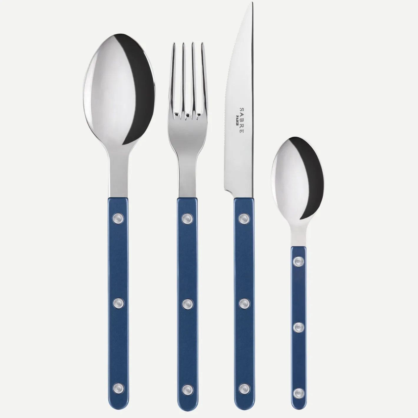 Sabre Paris Bistrot Pearly, Steel blue | 24 Pieces Set