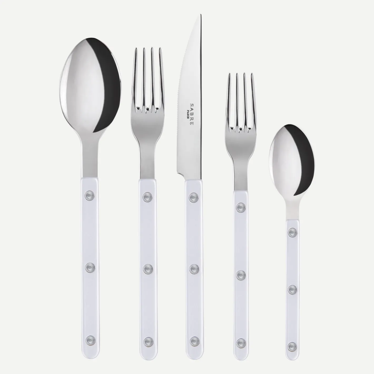 Sabre Paris Bistrot Pearly, White | Set Of 5 Pieces