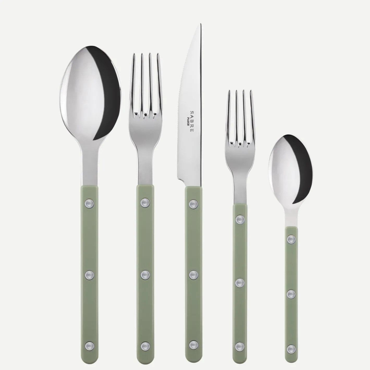 Sabre Paris Bistrot Solid, Asparagus | Set Of 5 Pieces