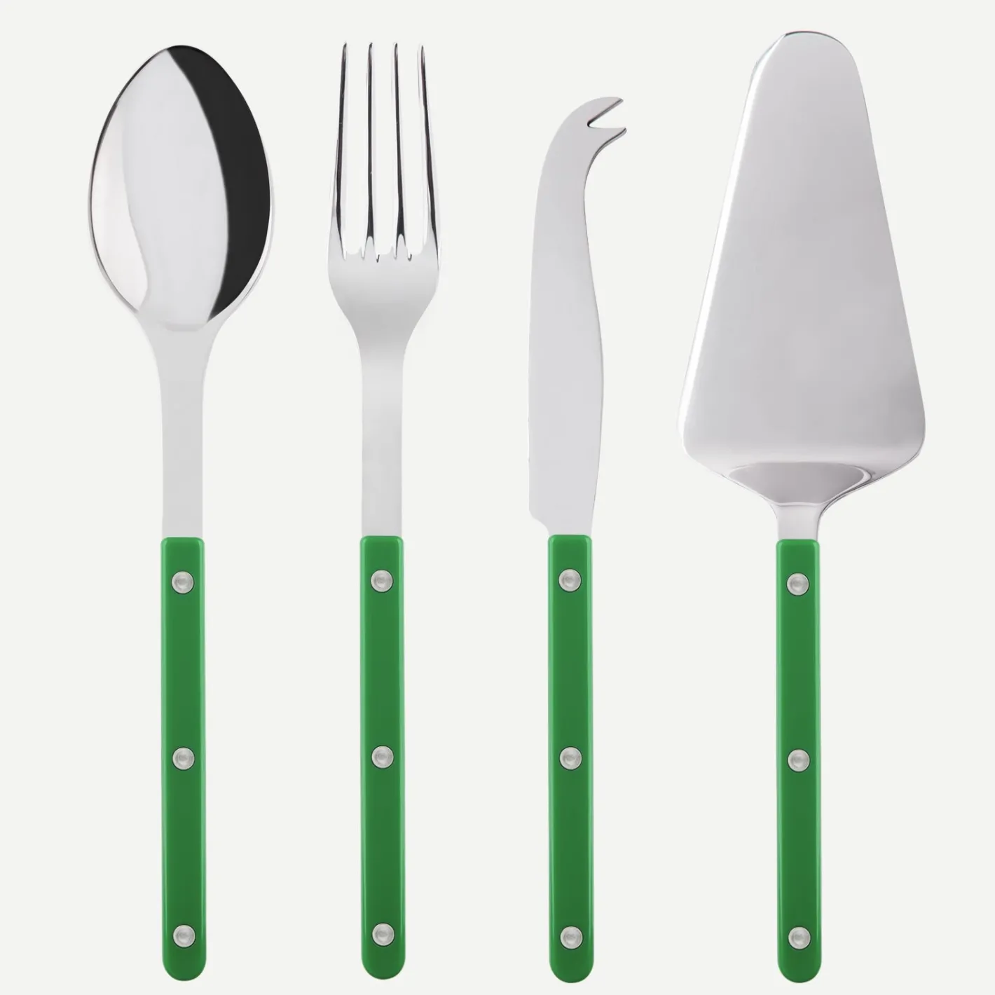 Sabre Paris Bistrot Solid, Garden green | Set Of 4 Must-have Serving Pieces