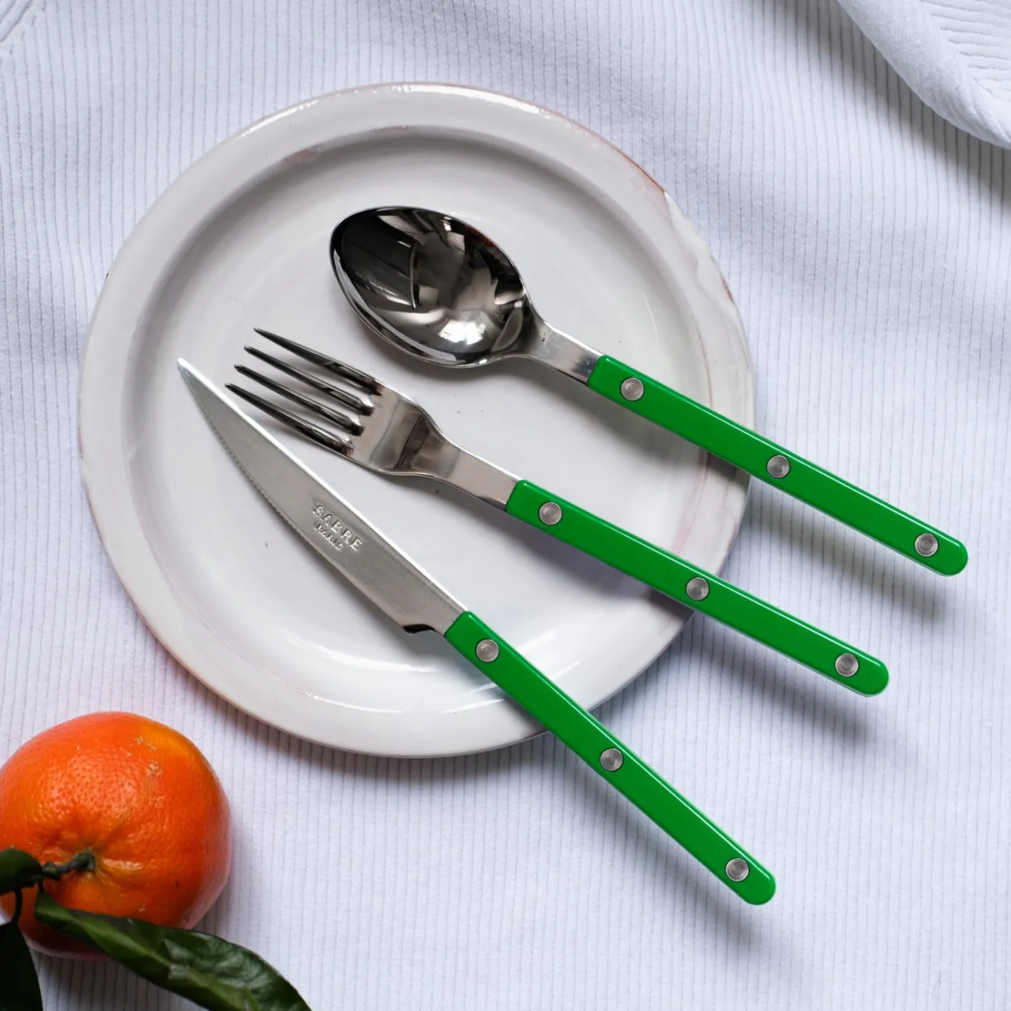 Sabre Paris Bistrot Solid, Garden green | Salad Fork