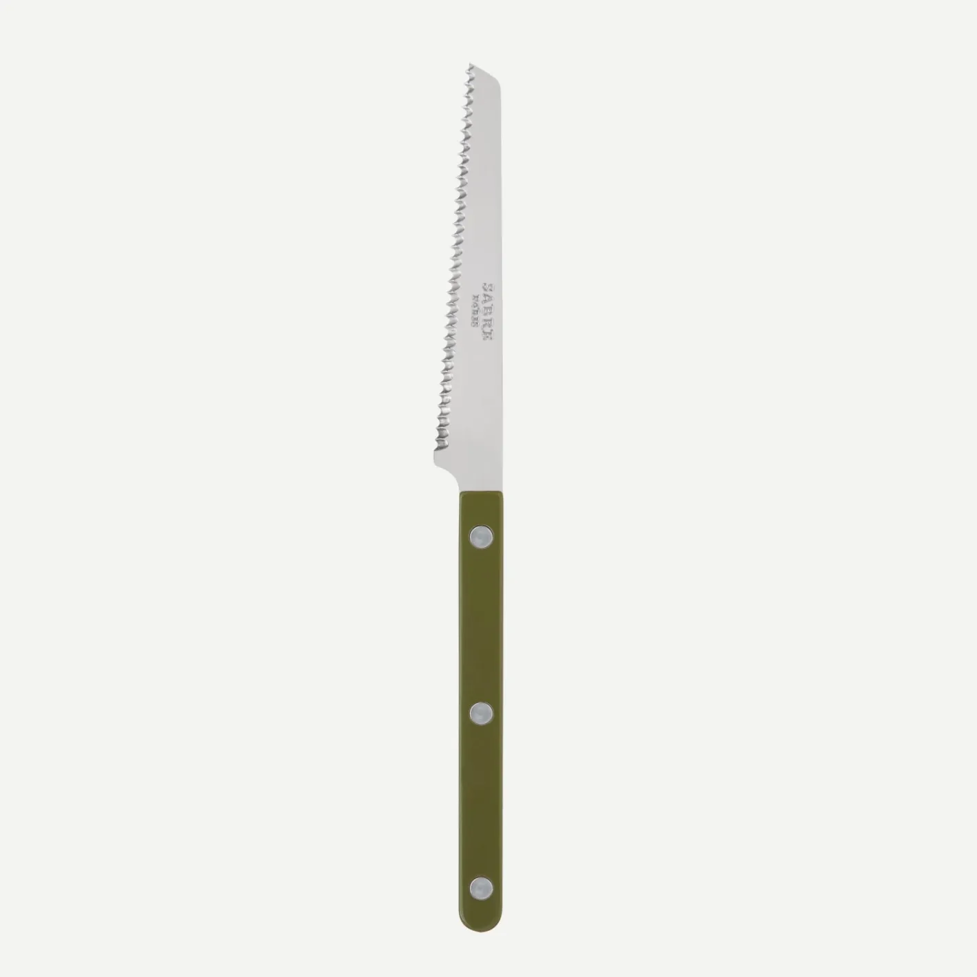 Sabre Paris Bistrot Solid, Green fern | Tomato Knife