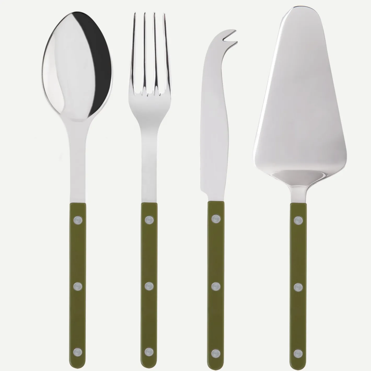 Sabre Paris Bistrot Solid, Green fern | Set Of 4 Must-have Serving Pieces