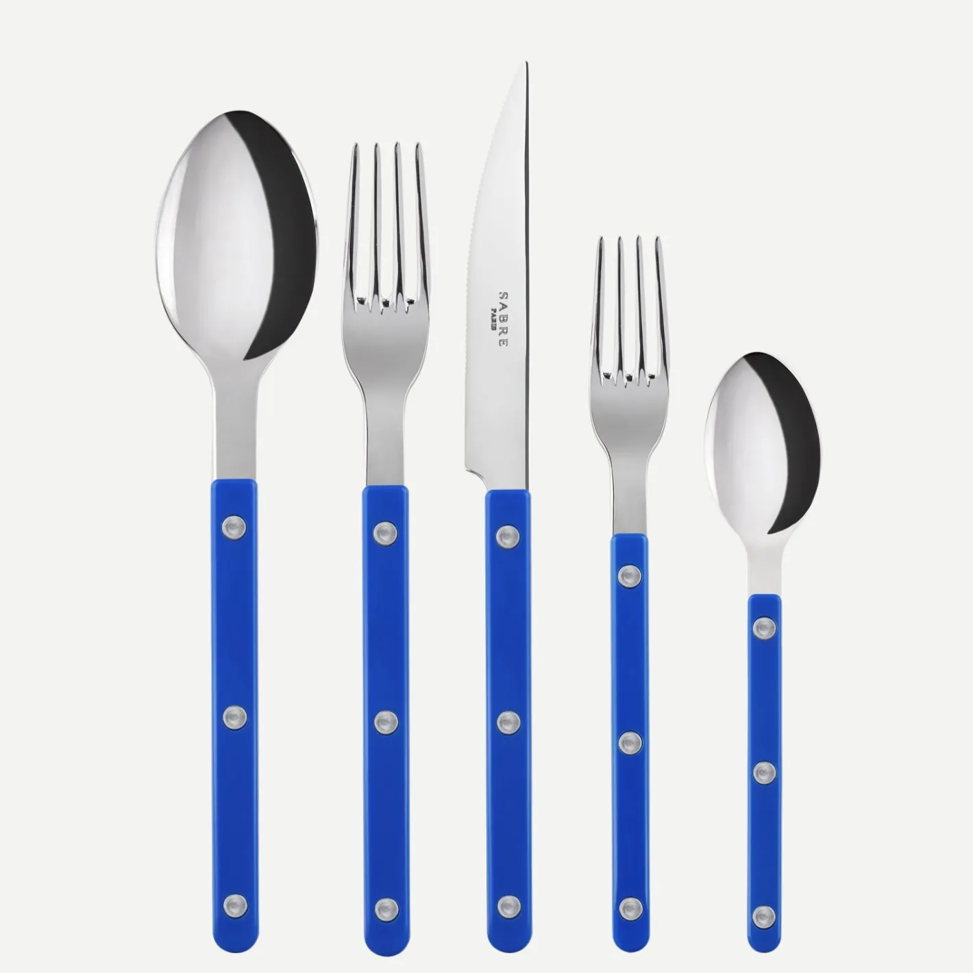 Sabre Paris Bistrot Solid, Lapis blue | Set Of 5 Pieces