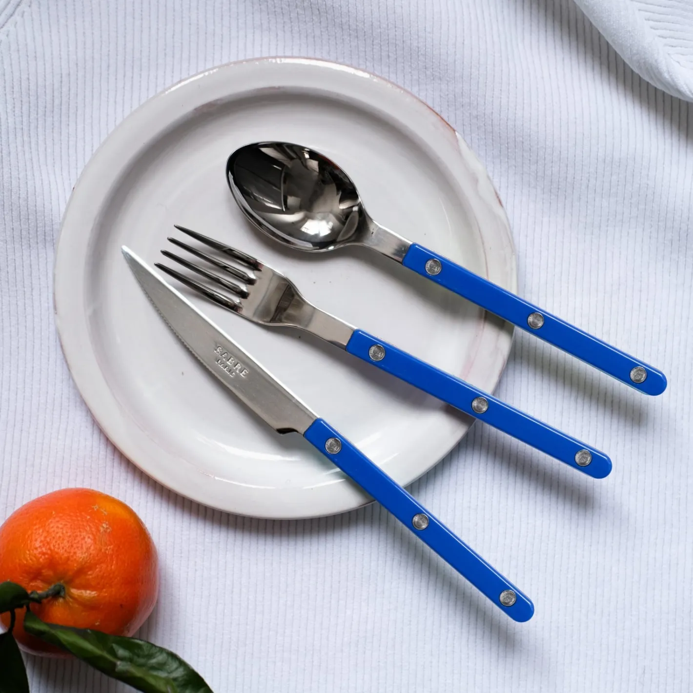 Sabre Paris Bistrot Solid, Lapis blue | Salad Fork