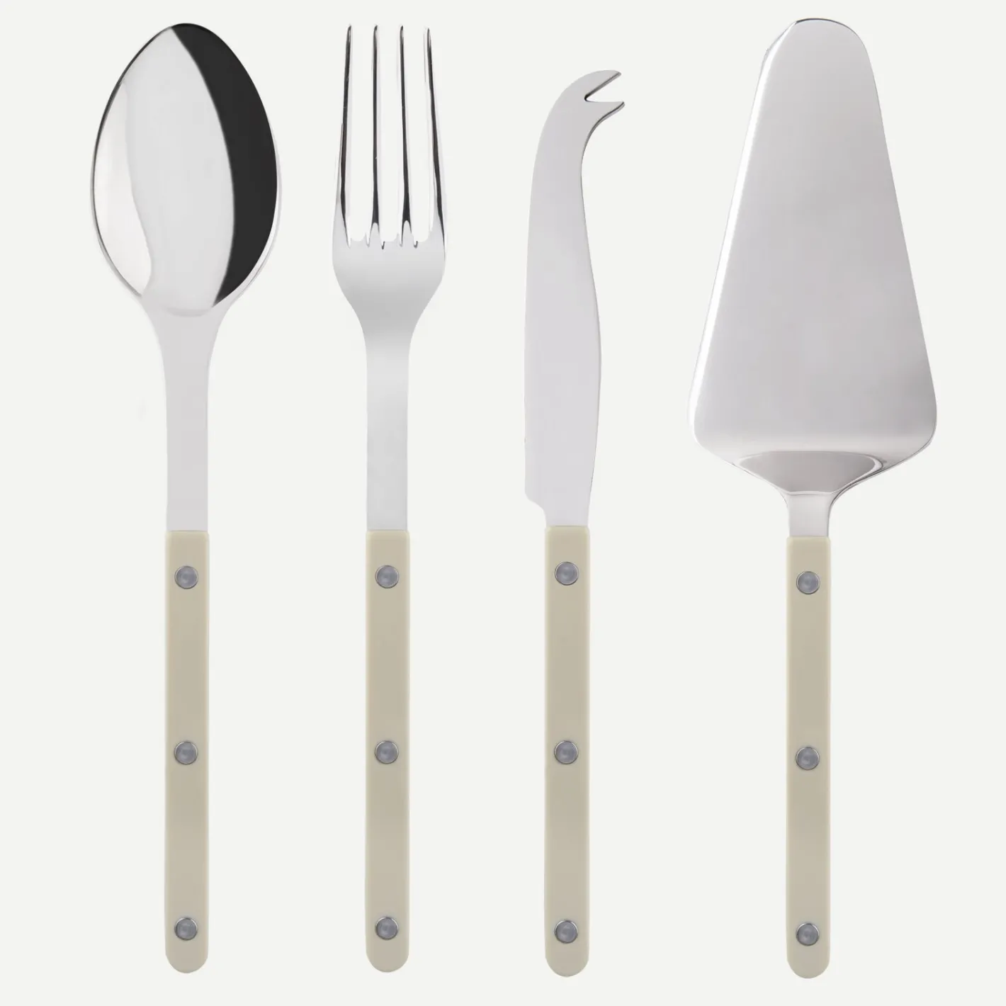 Sabre Paris Bistrot Solid, Light kaki | Set Of 4 Must-have Serving Pieces