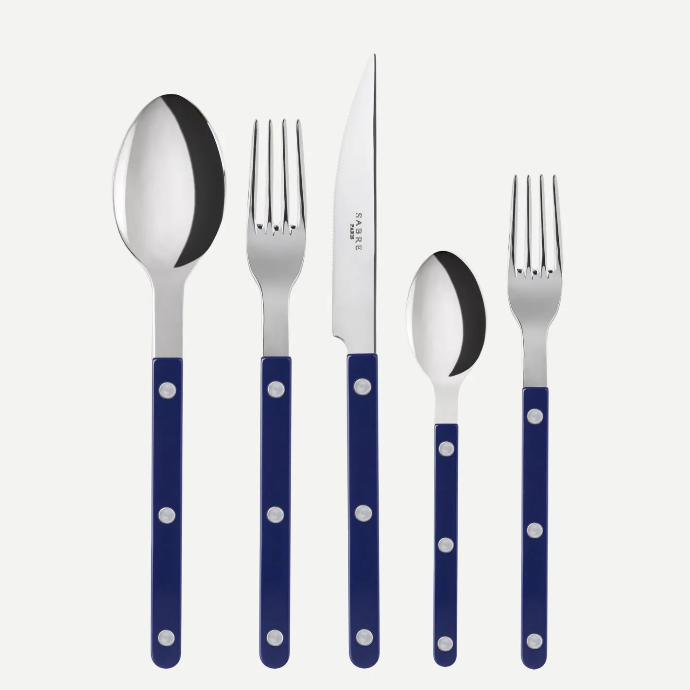 Sabre Paris Bistrot Solid, Navy blue | Set Of 5 Pieces