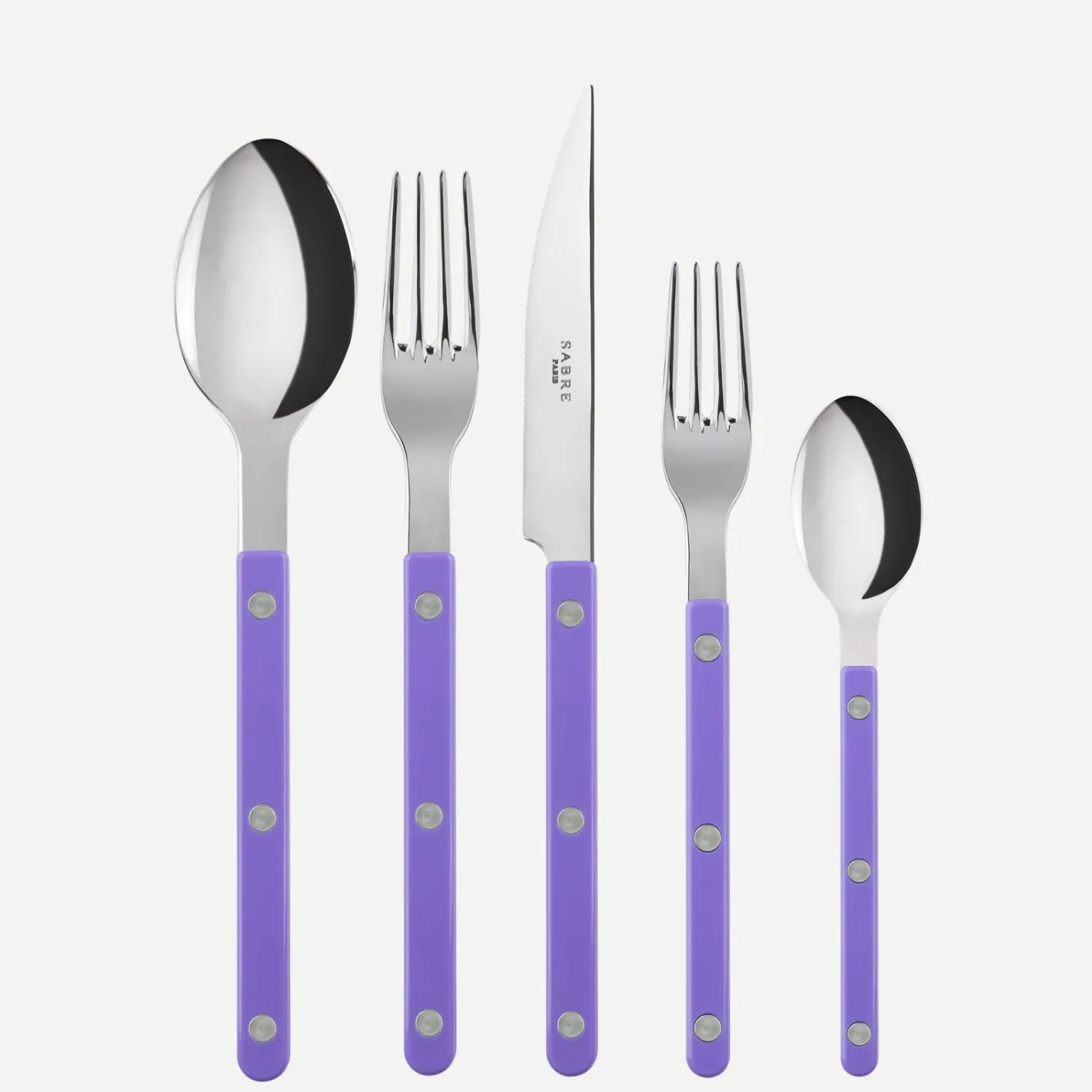 Sabre Paris Bistrot Solid, Purple | Set Of 5 Pieces